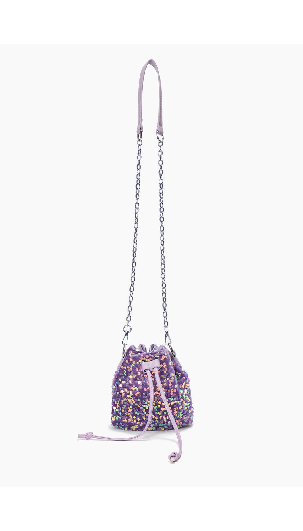 Bolso tipo bombonera de lentejuelas
