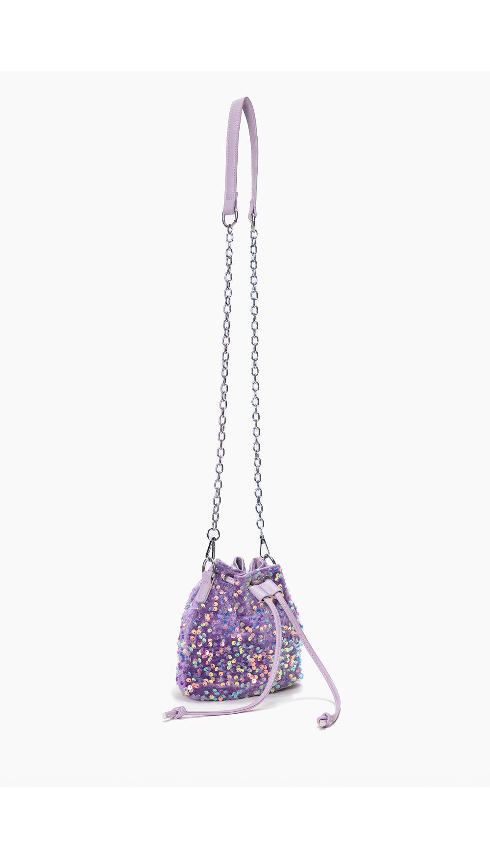 Bolso tipo bombonera de lentejuelas