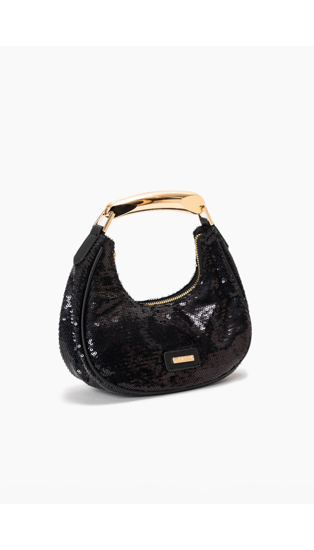 Bolso  de lentejuelas con asa renovada