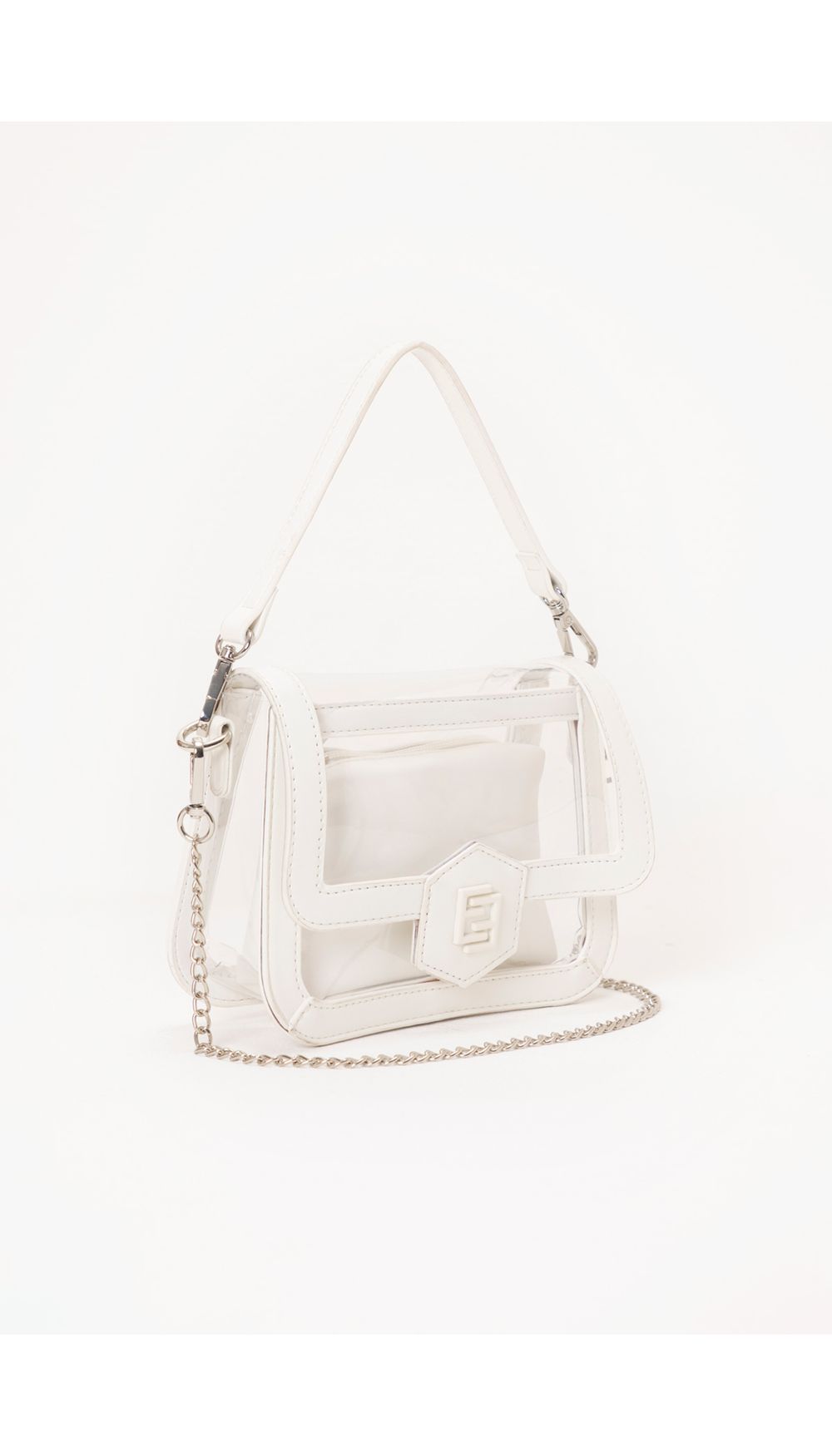 Bolso en vinilo  logo acrílico