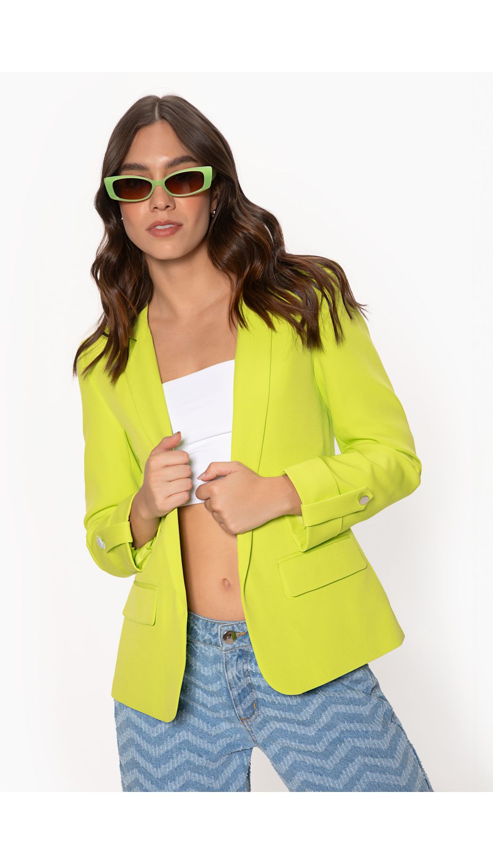 Blazer manga larga con guarda polvo en m