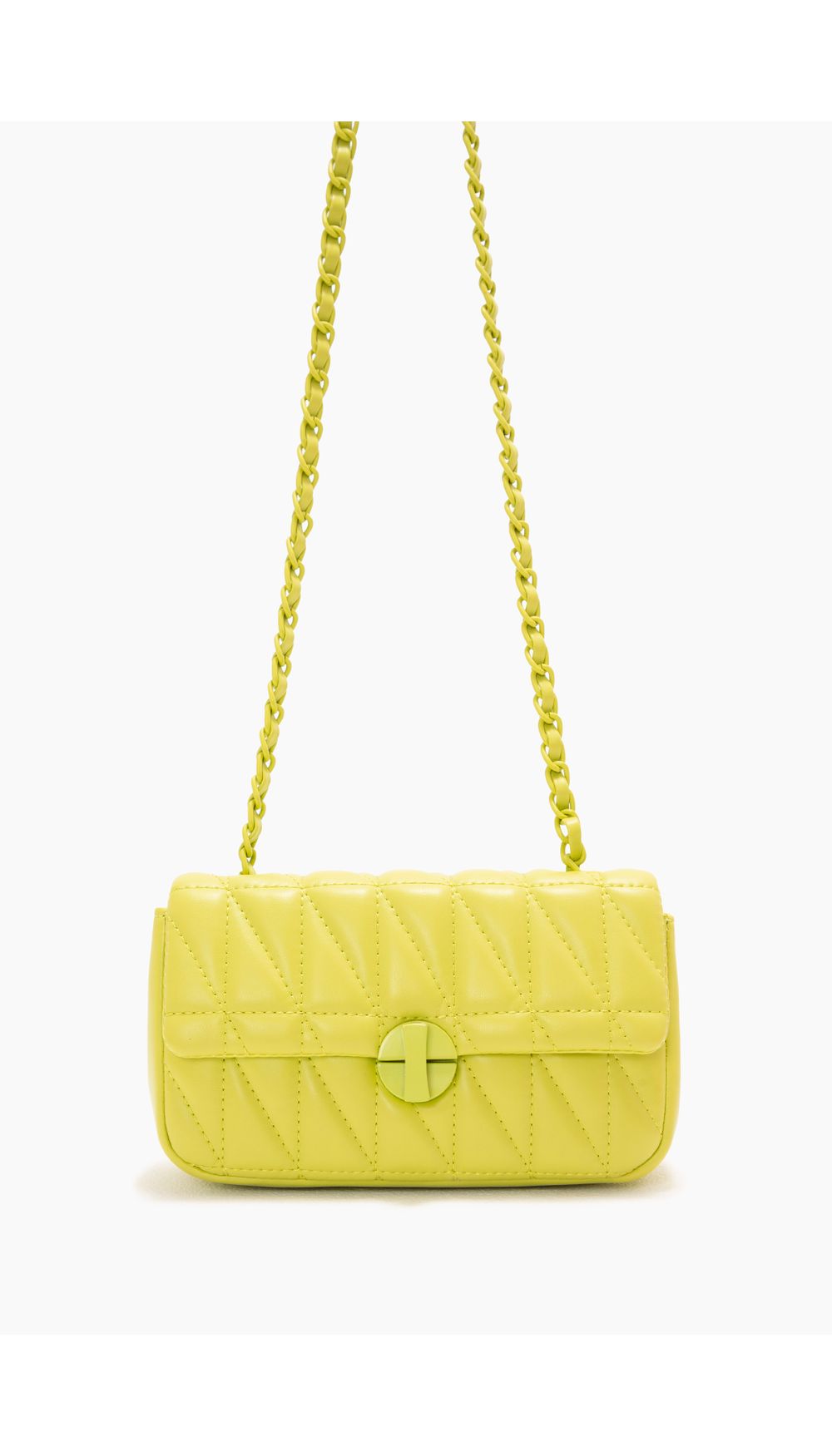 Bolso acolchado con herrajes y strap a t