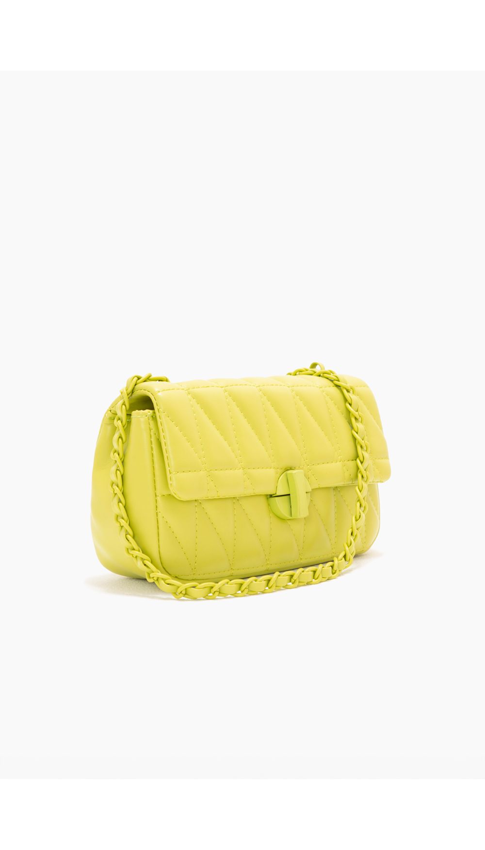Bolso acolchado con herrajes y strap a t