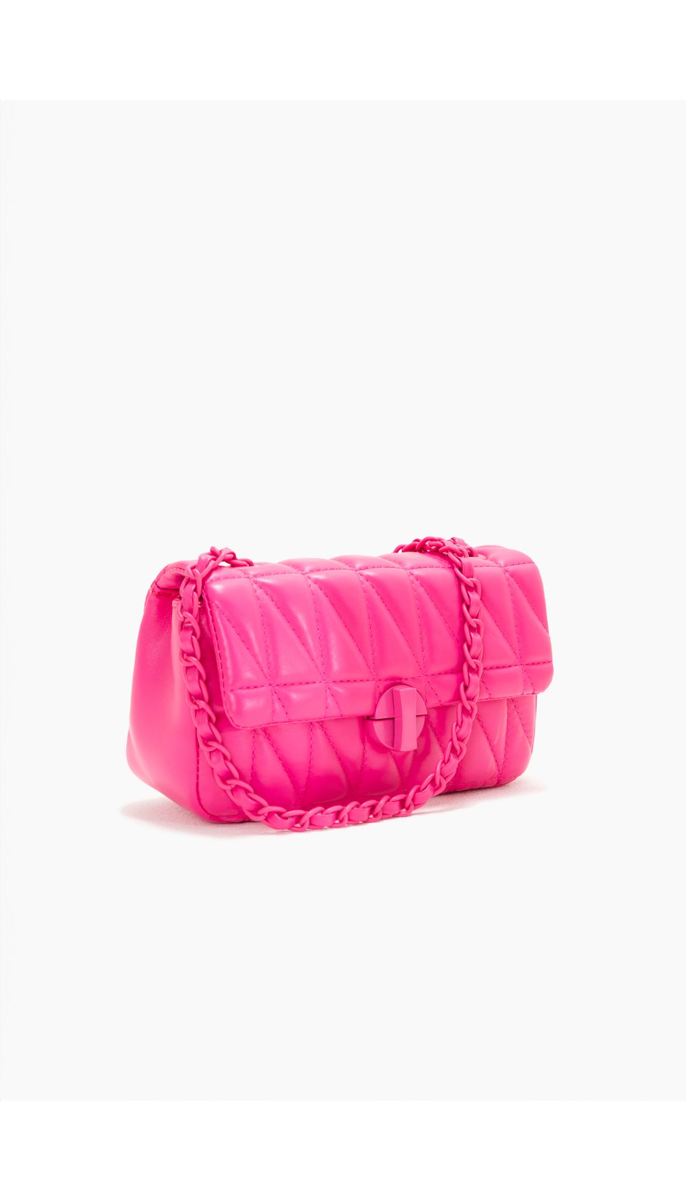 Bolso acolchado con herrajes y strap a t