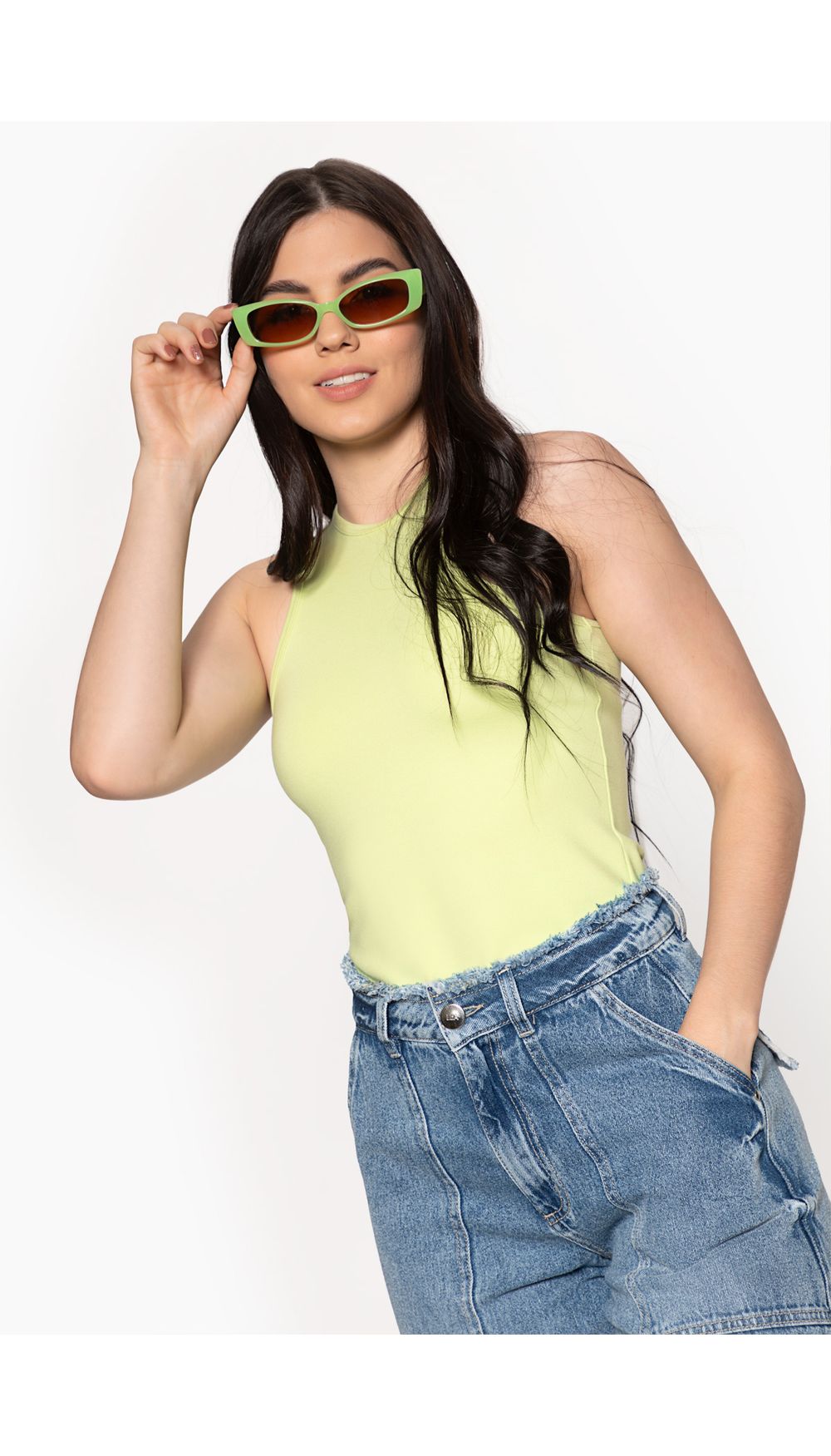 Blusa basica de mujer manga sisa