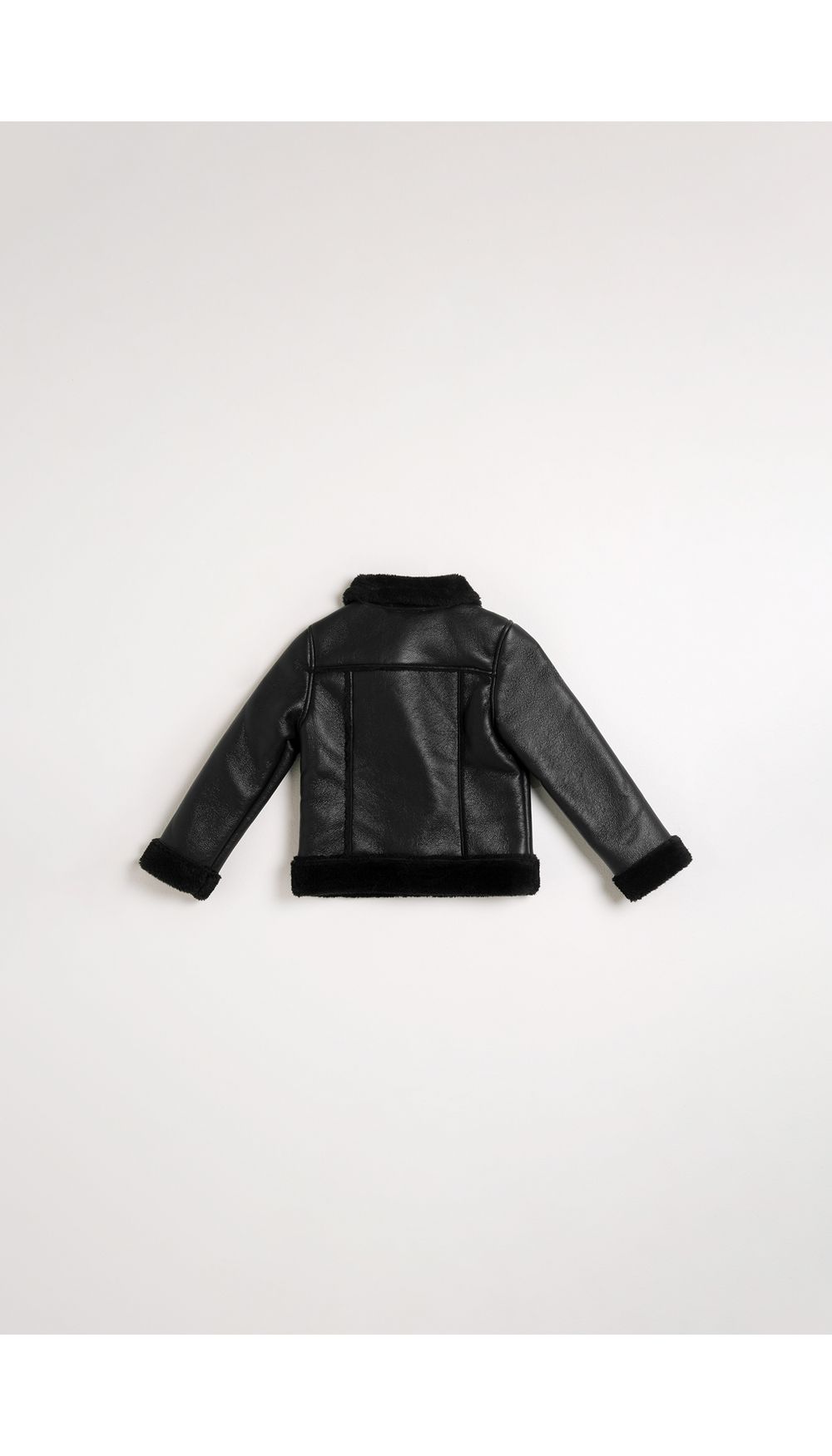 Chaqueta con aplique de teddy para niña