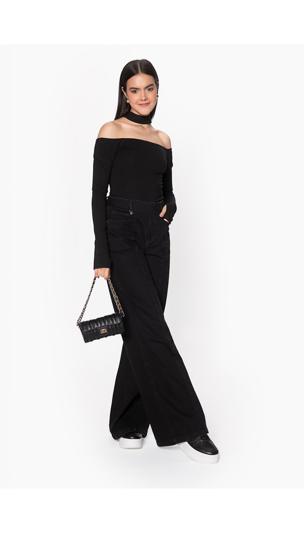 Blusa hombros descubiertos para mujer