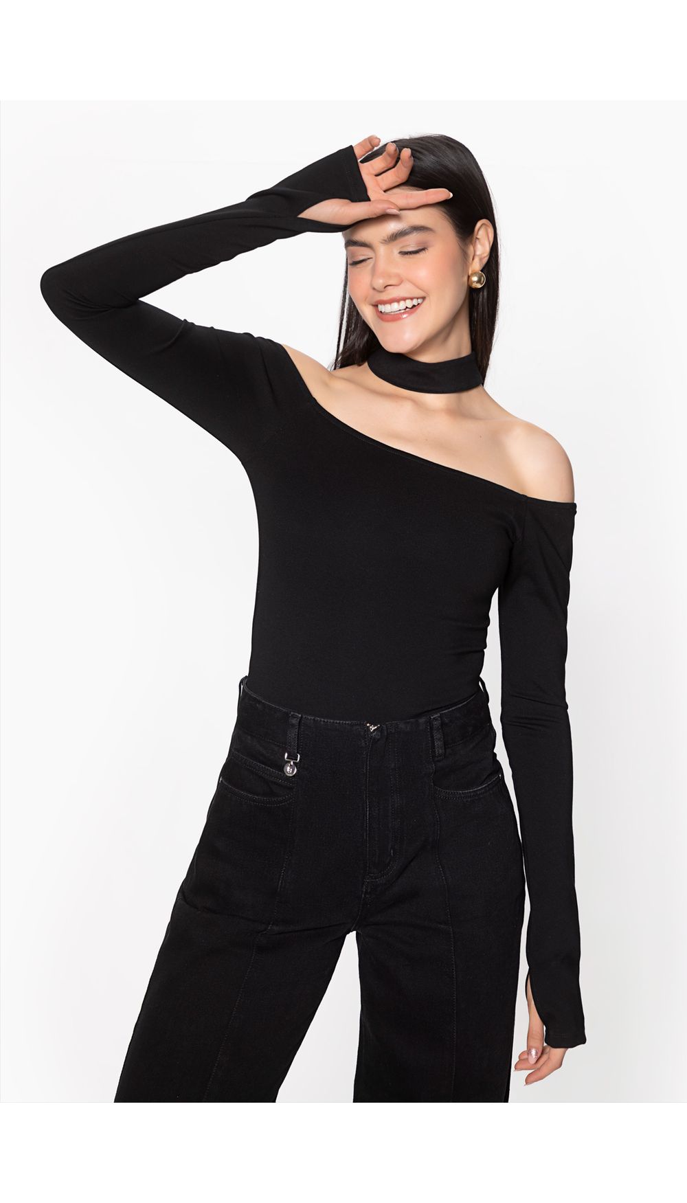 Blusa hombros descubiertos para mujer