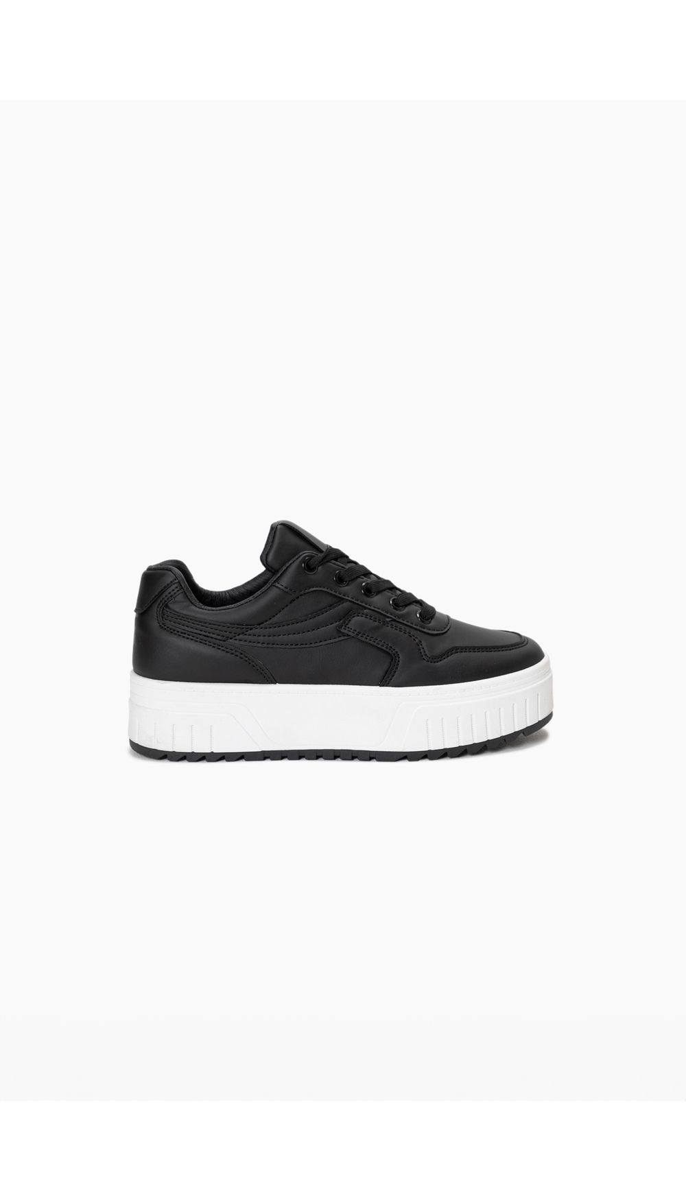 Tenis plataforma combinación de material