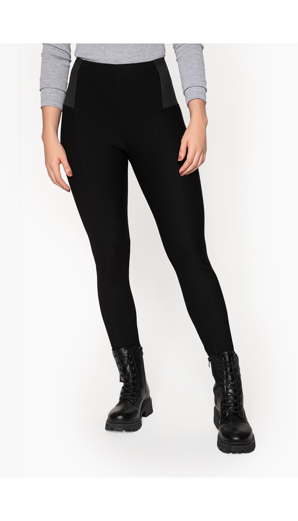 Leggings tiro alto con resorte lateral p