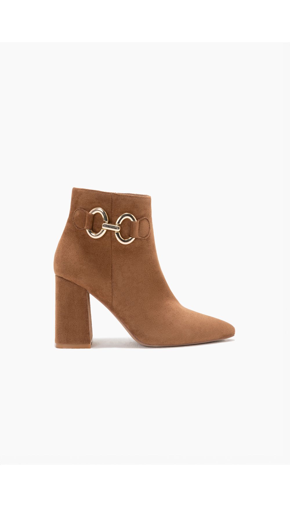 Botin en suede con hebilla