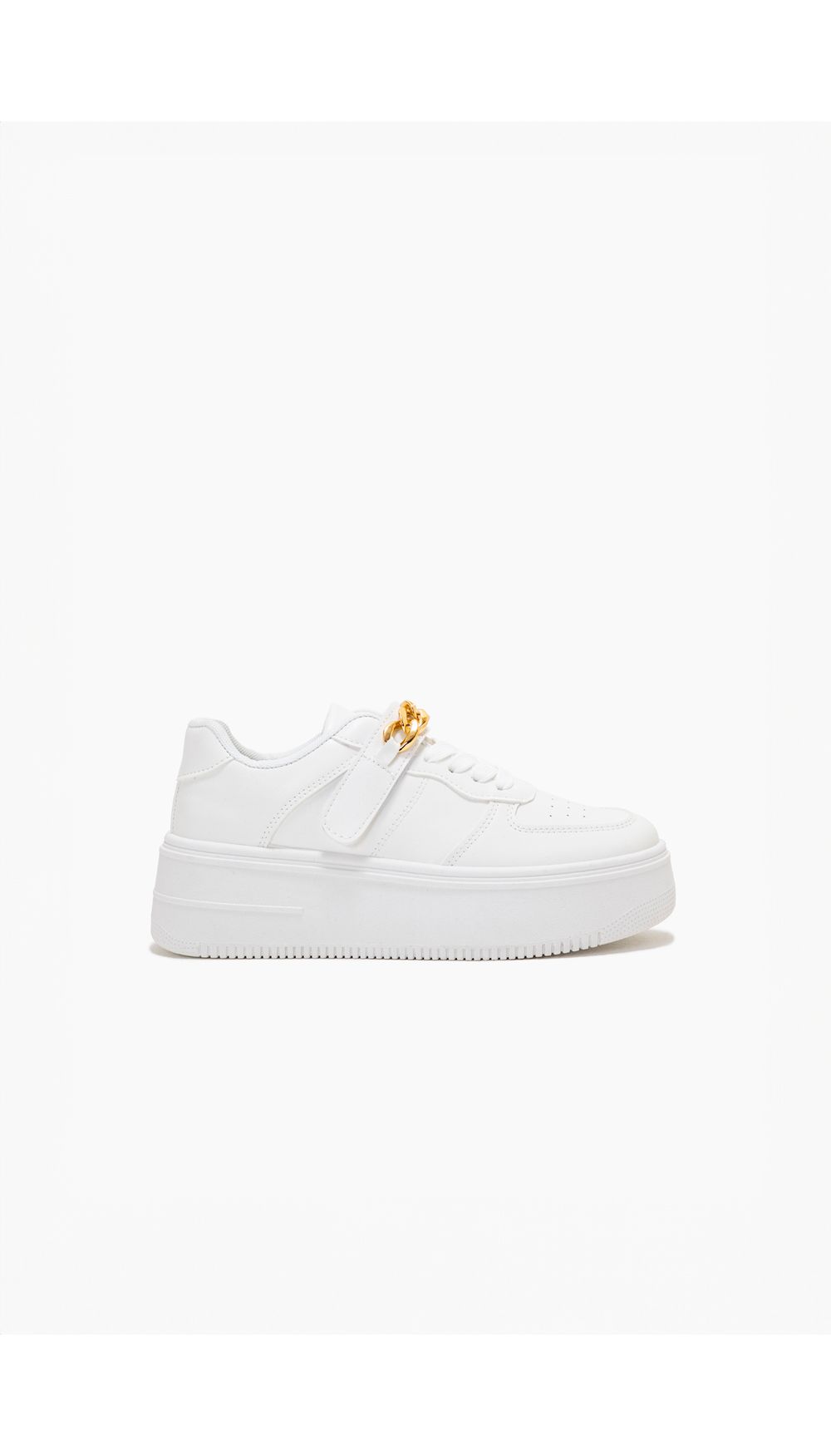 Tenis con con velcro y cadena