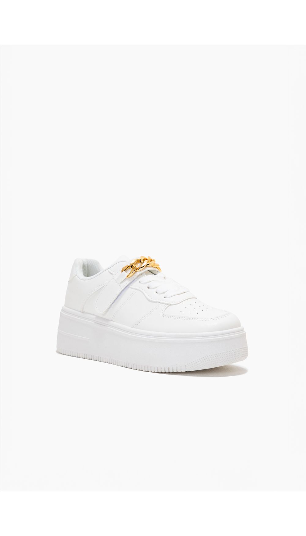 Tenis con con velcro y cadena