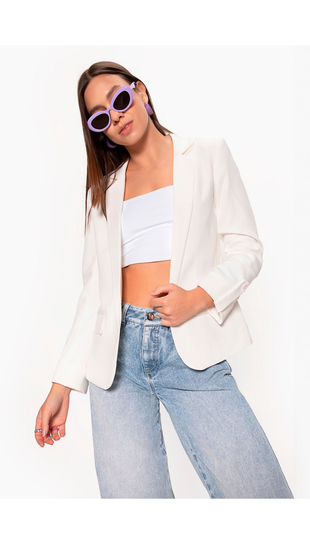 Blazer manga larga con guarda polvo en m