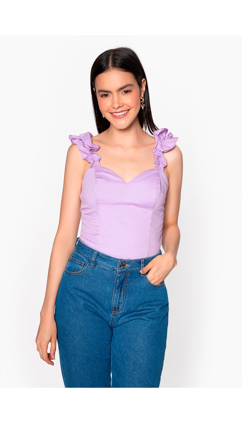Blusa crop para dama de tiras