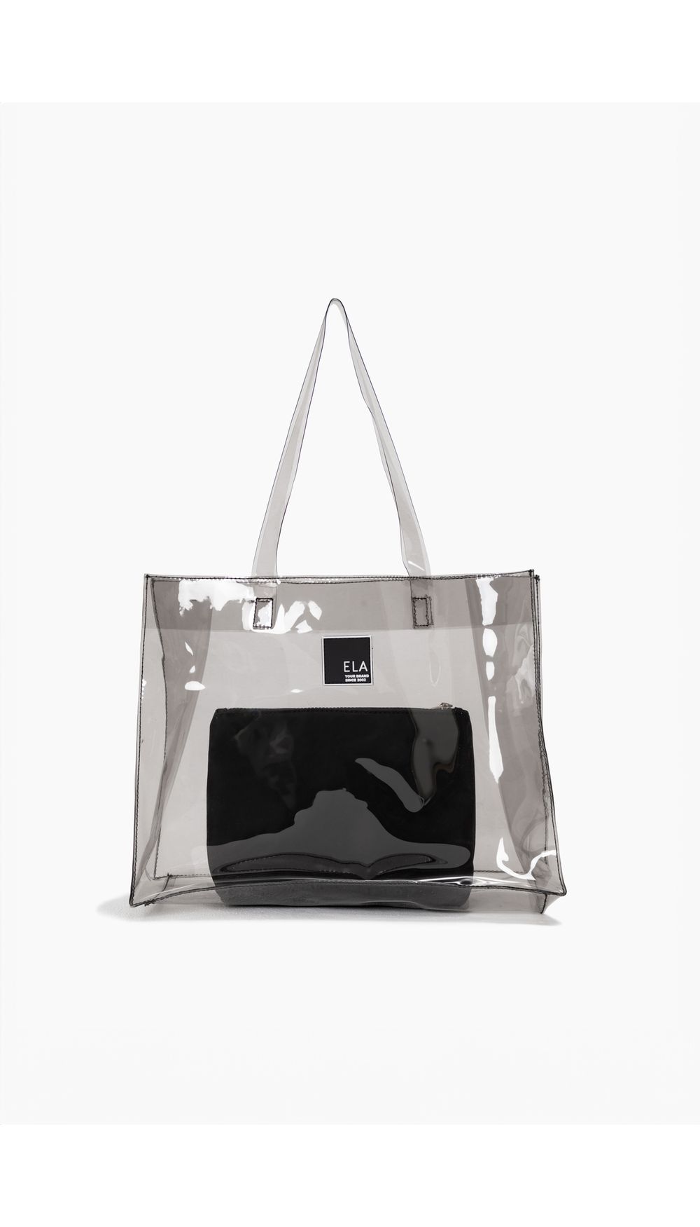 Bolso en vinilo con inner bag y rubber p