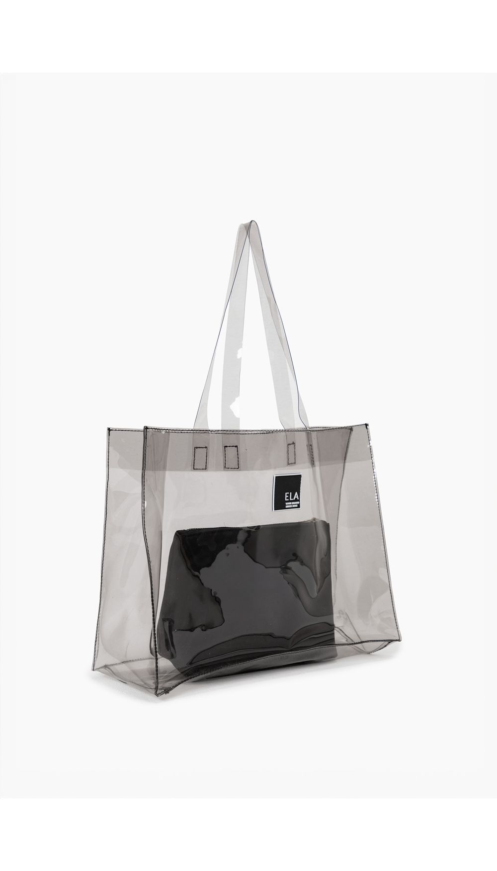 Bolso en vinilo con inner bag y rubber p