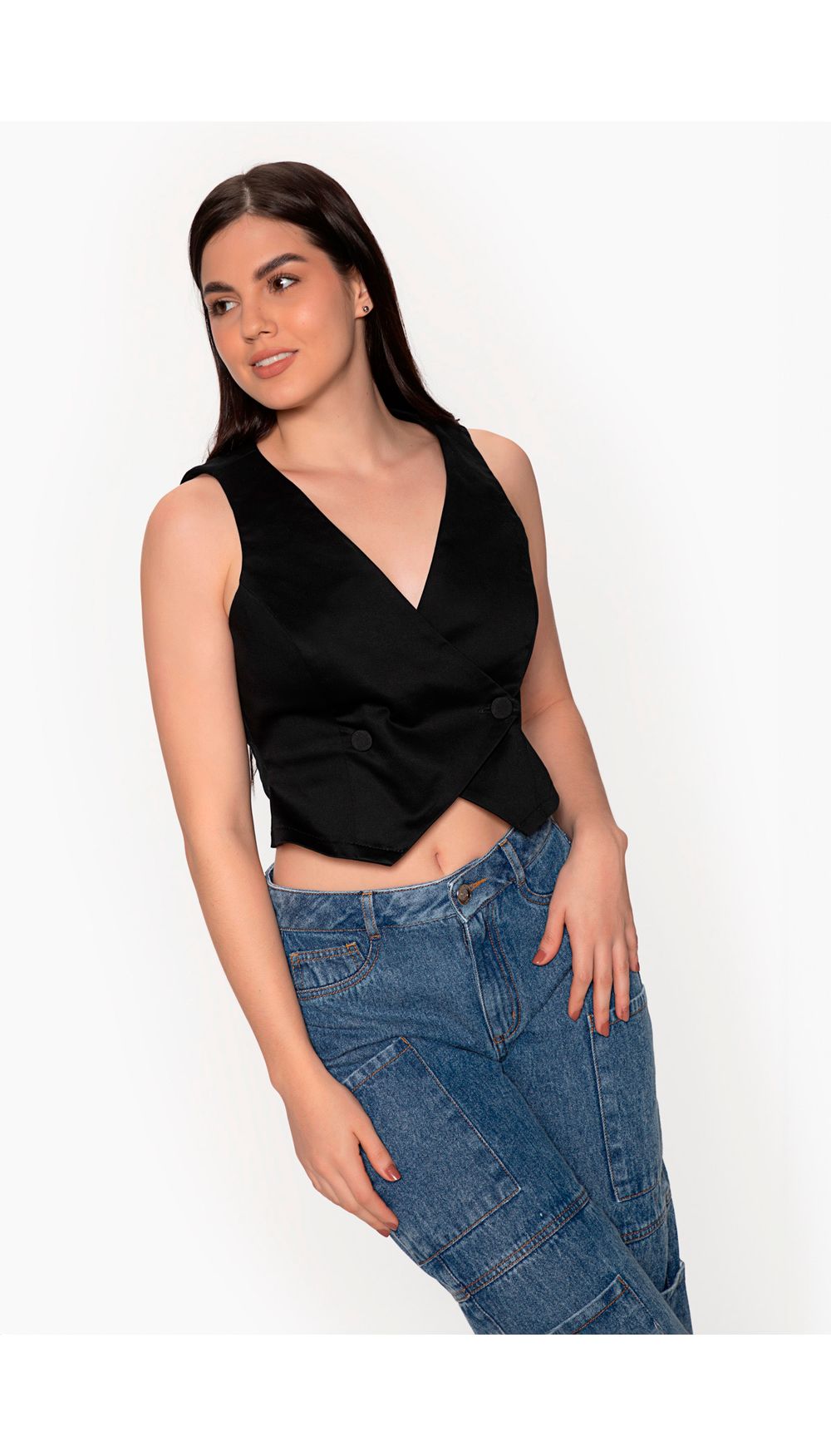 Chaleco para mujer cruzado
