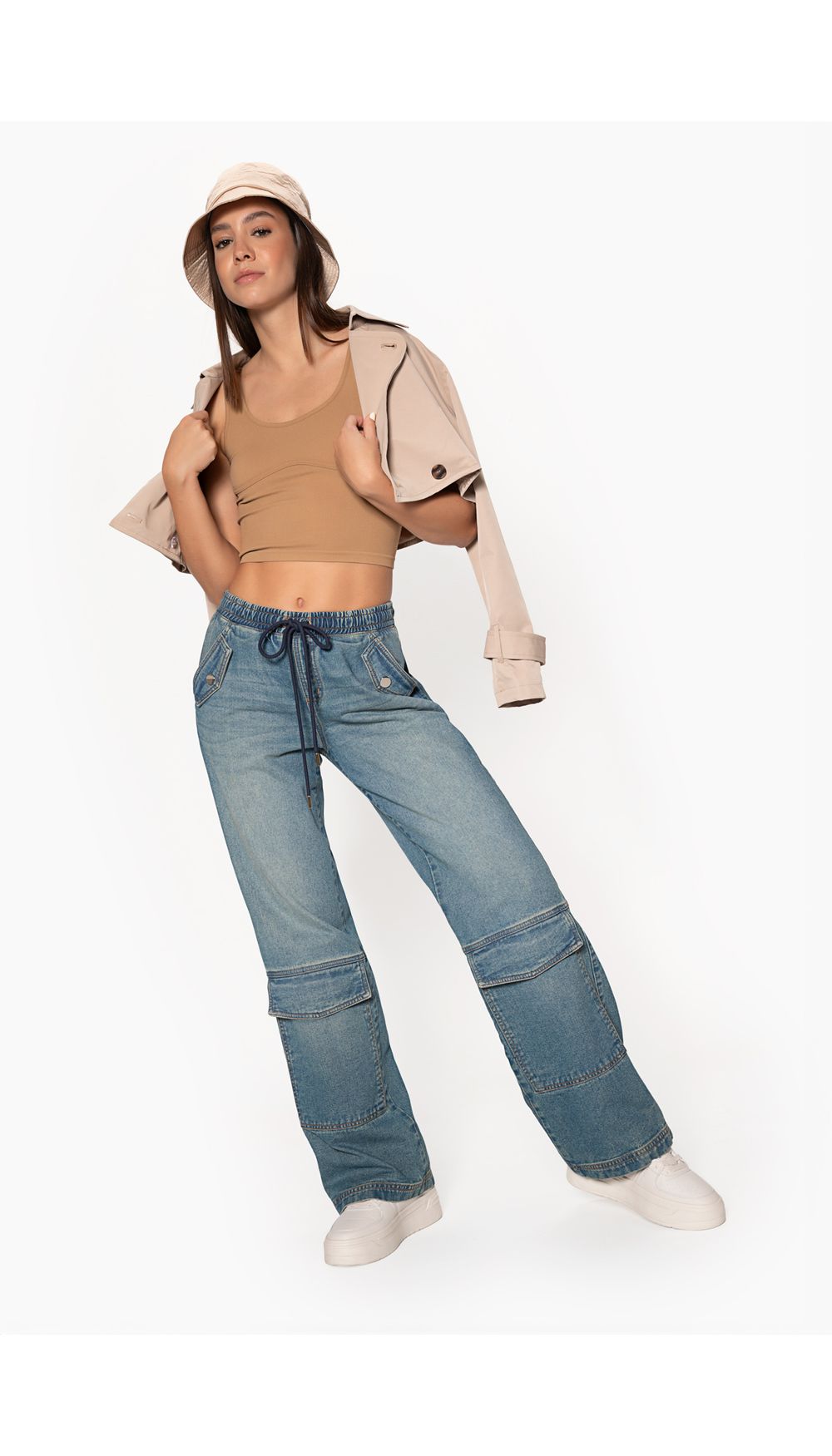 Blusa manga sisa seamless para mujer