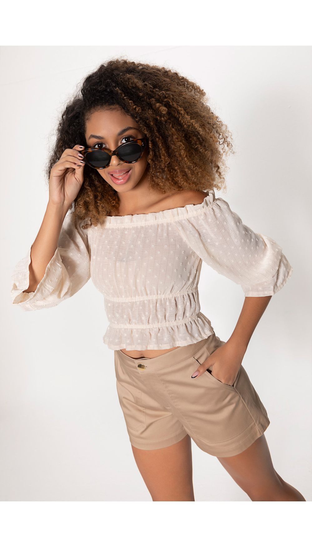 Blusa para mujer hombros descubiertos
