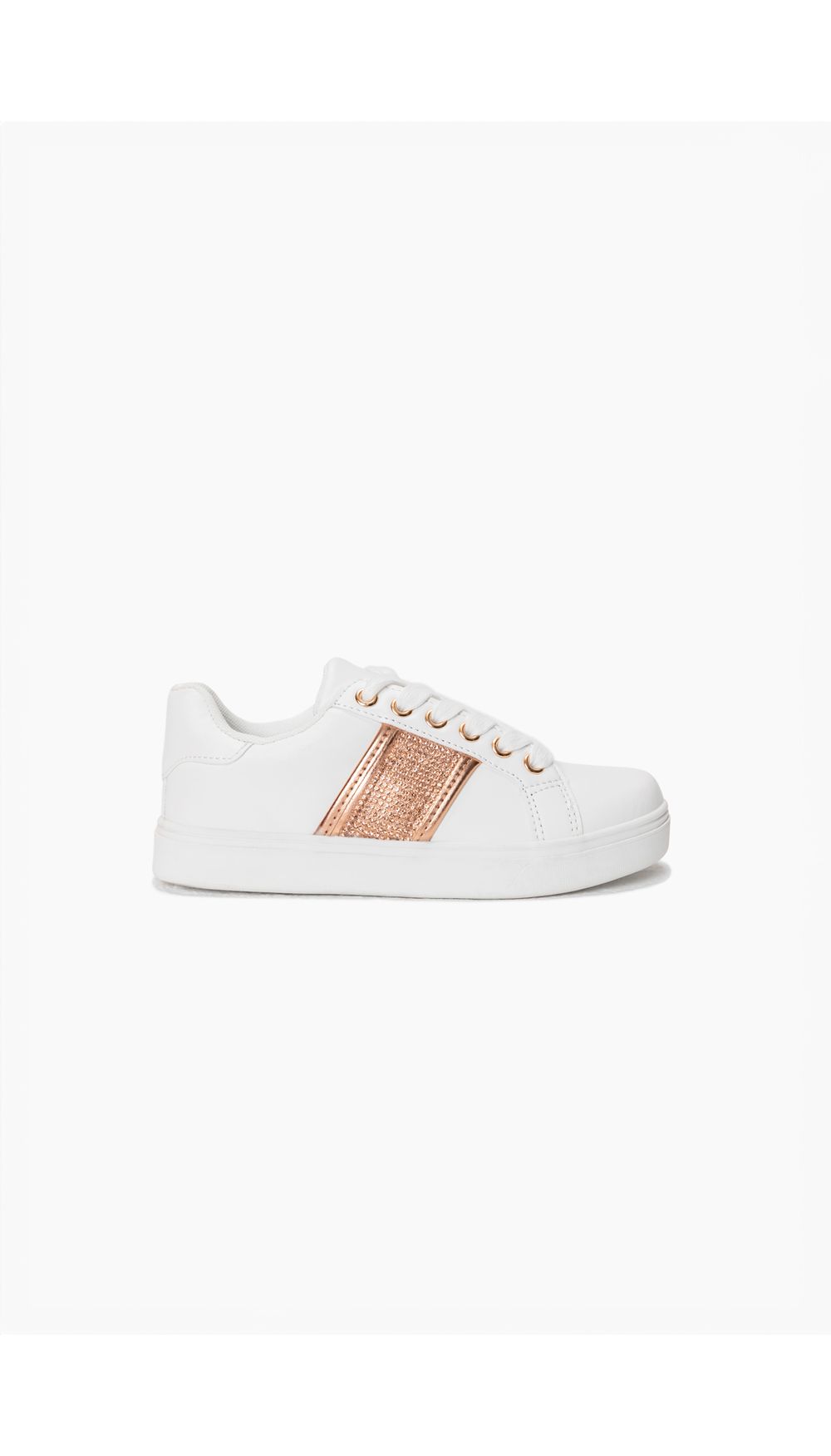 Tenis con glitter en lateral