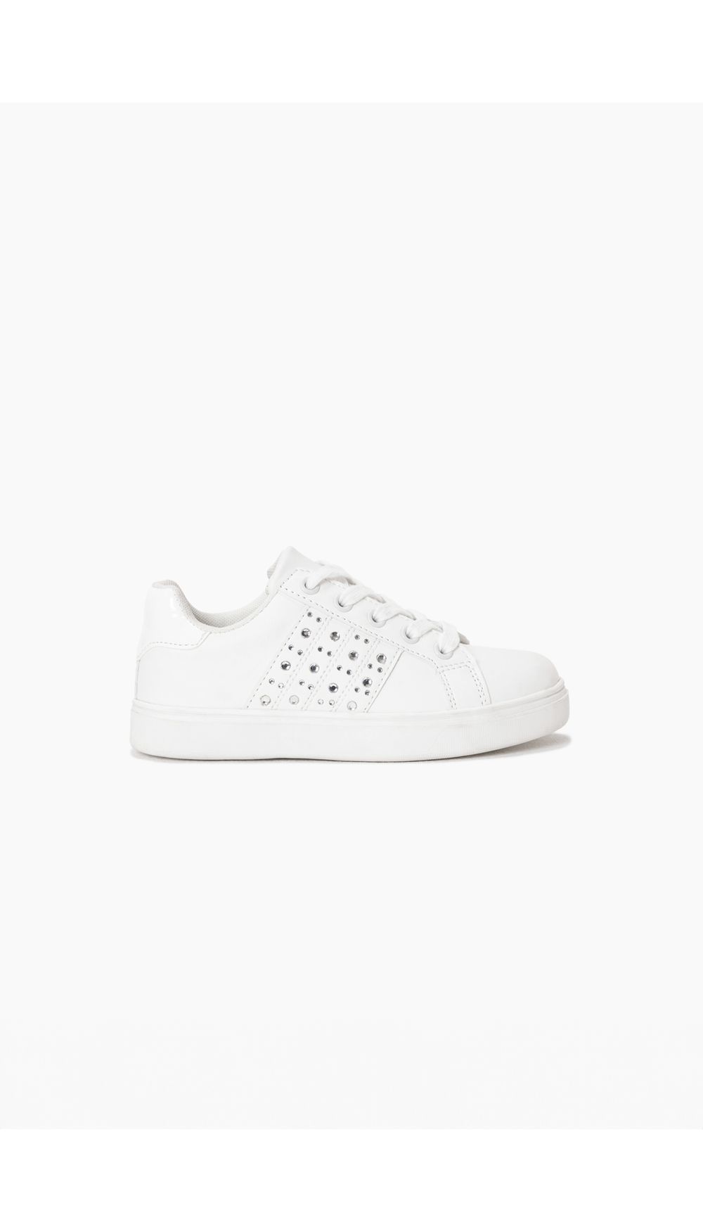 Tenis con apliques de brillo