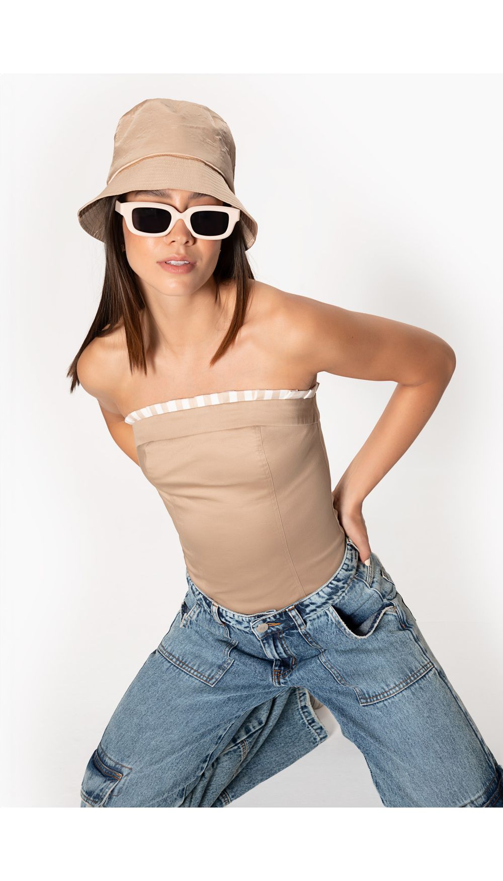 Blusa para mujer strapless