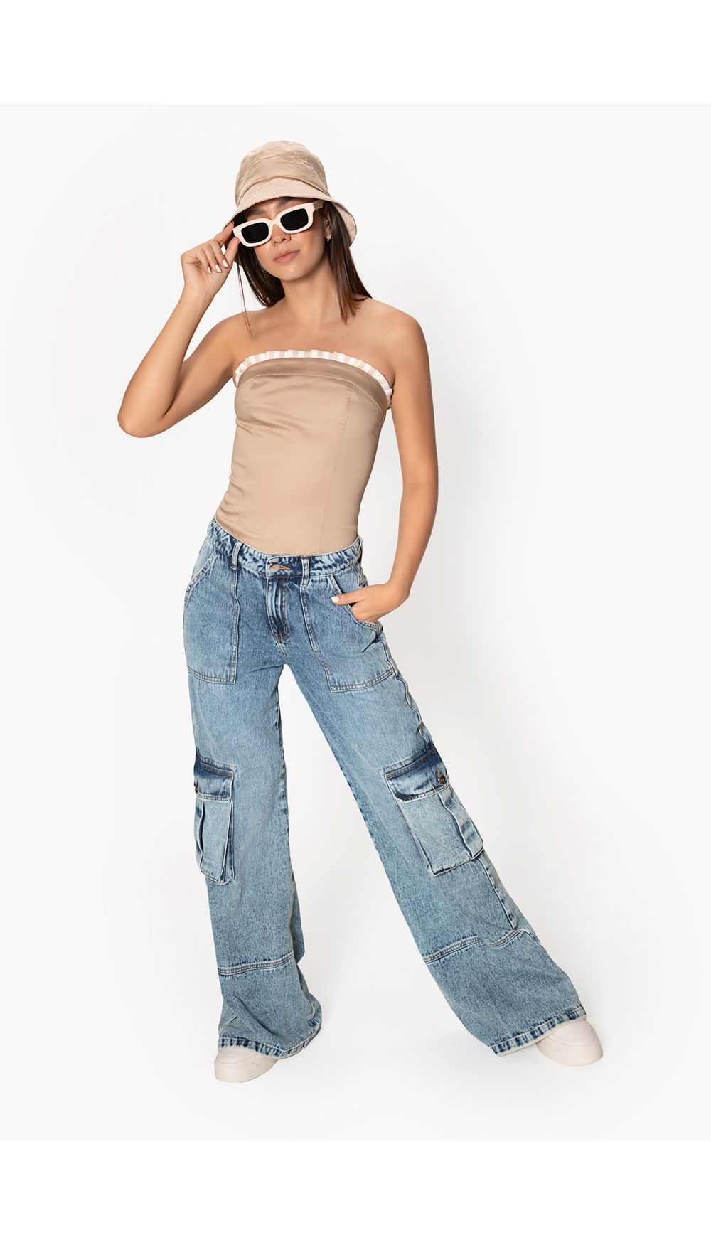 Blusa para mujer strapless
