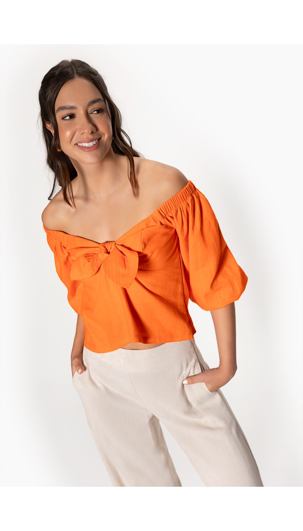 Blusa para mujer hombros descubiertos