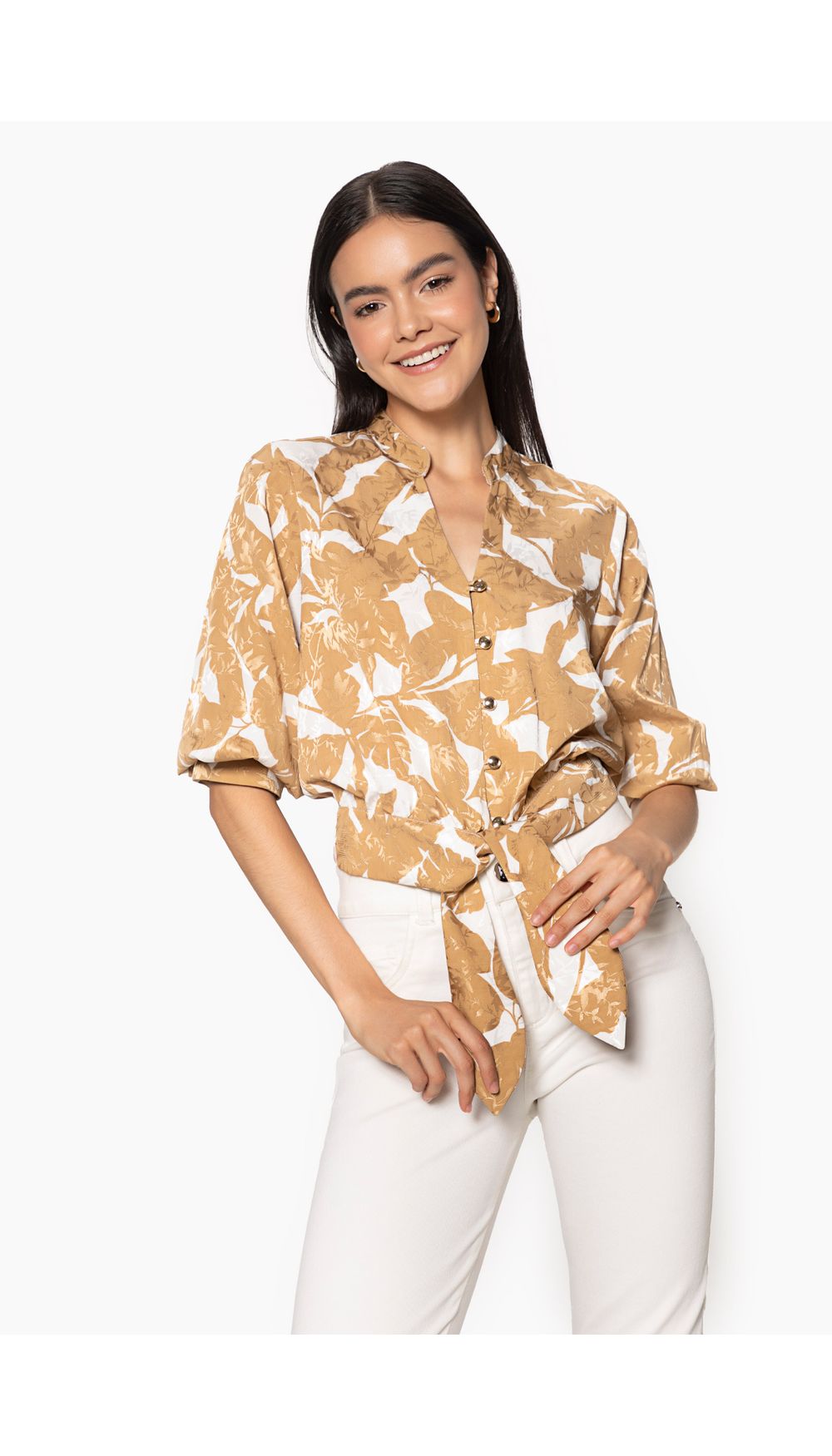 Blusa para mujer manga tres cuartos