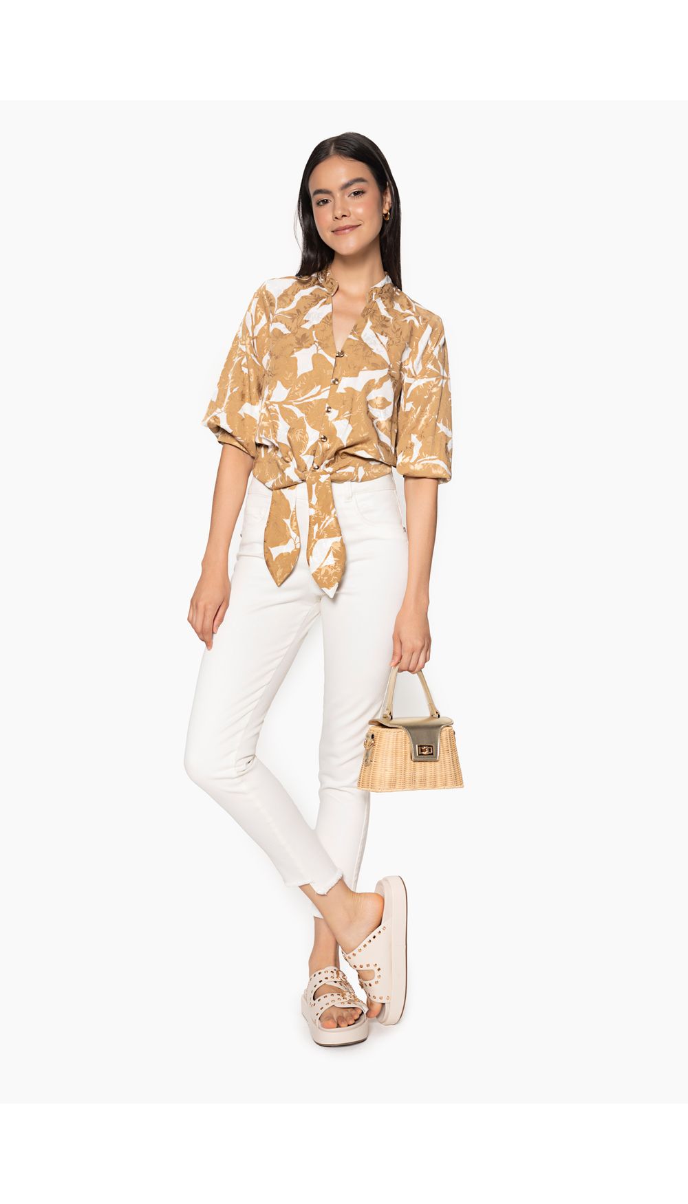 Blusa para mujer manga tres cuartos
