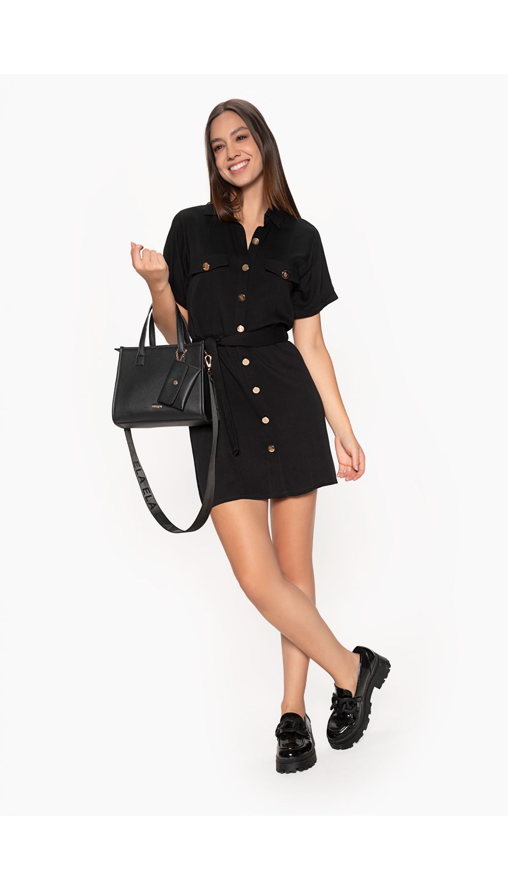 Vestido dama manga corta
