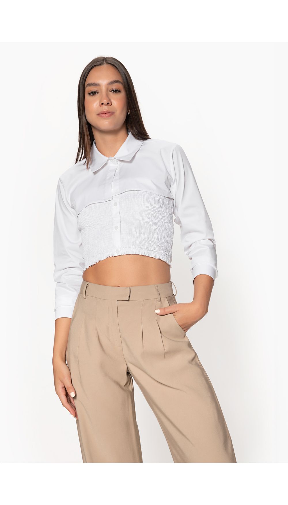 Blusa para mujer manga larga estilo mang