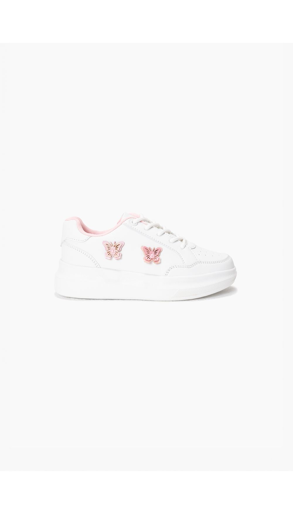 Tenis con mariposas en glitter