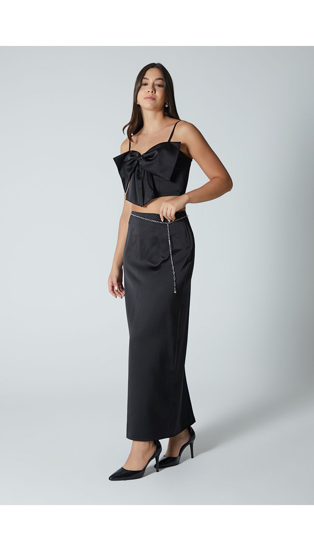 Blusa crop para mujer de tiras