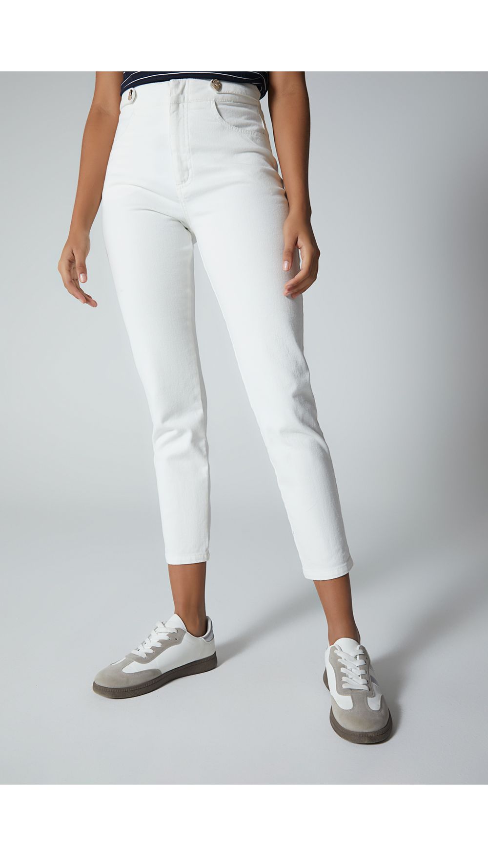 Jean para mujer tiro alto skinny  con ch
