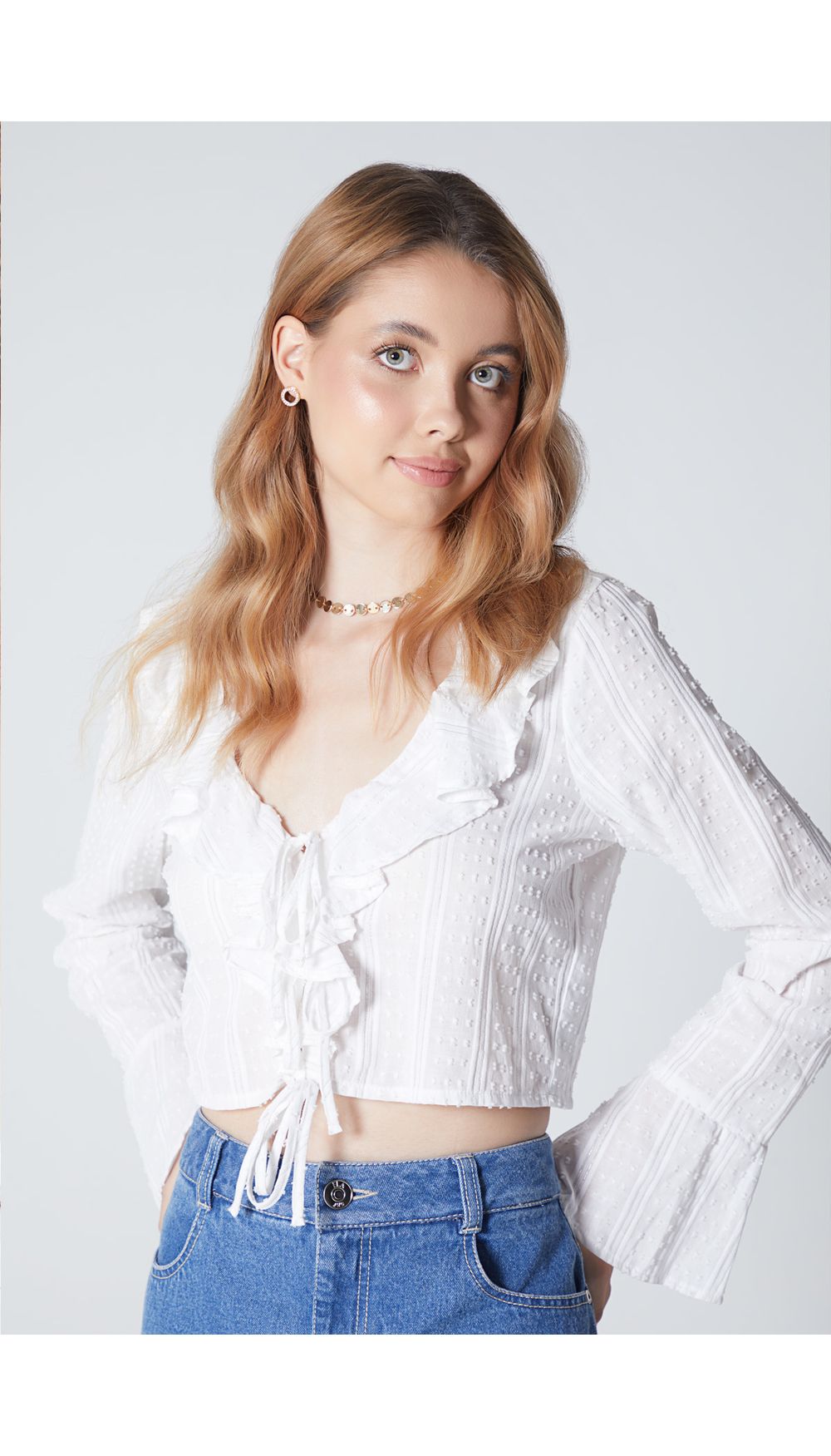 Blusa para mujer manga larga