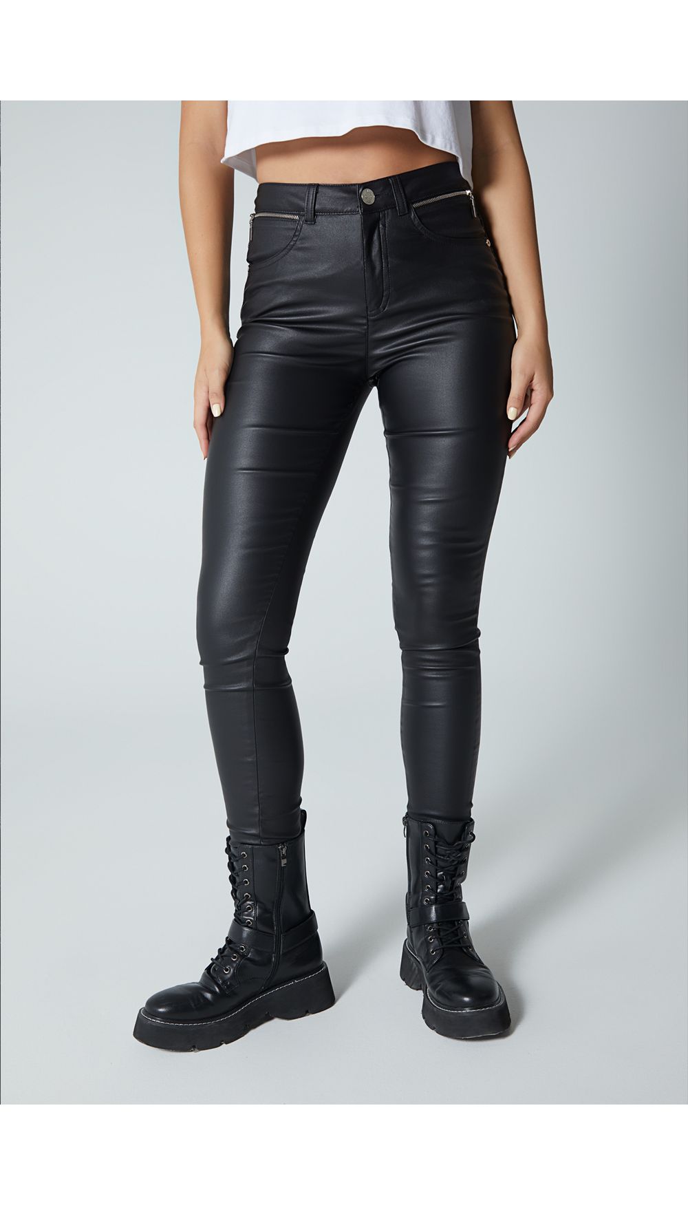 Jean para mujer tiro  medio skinny