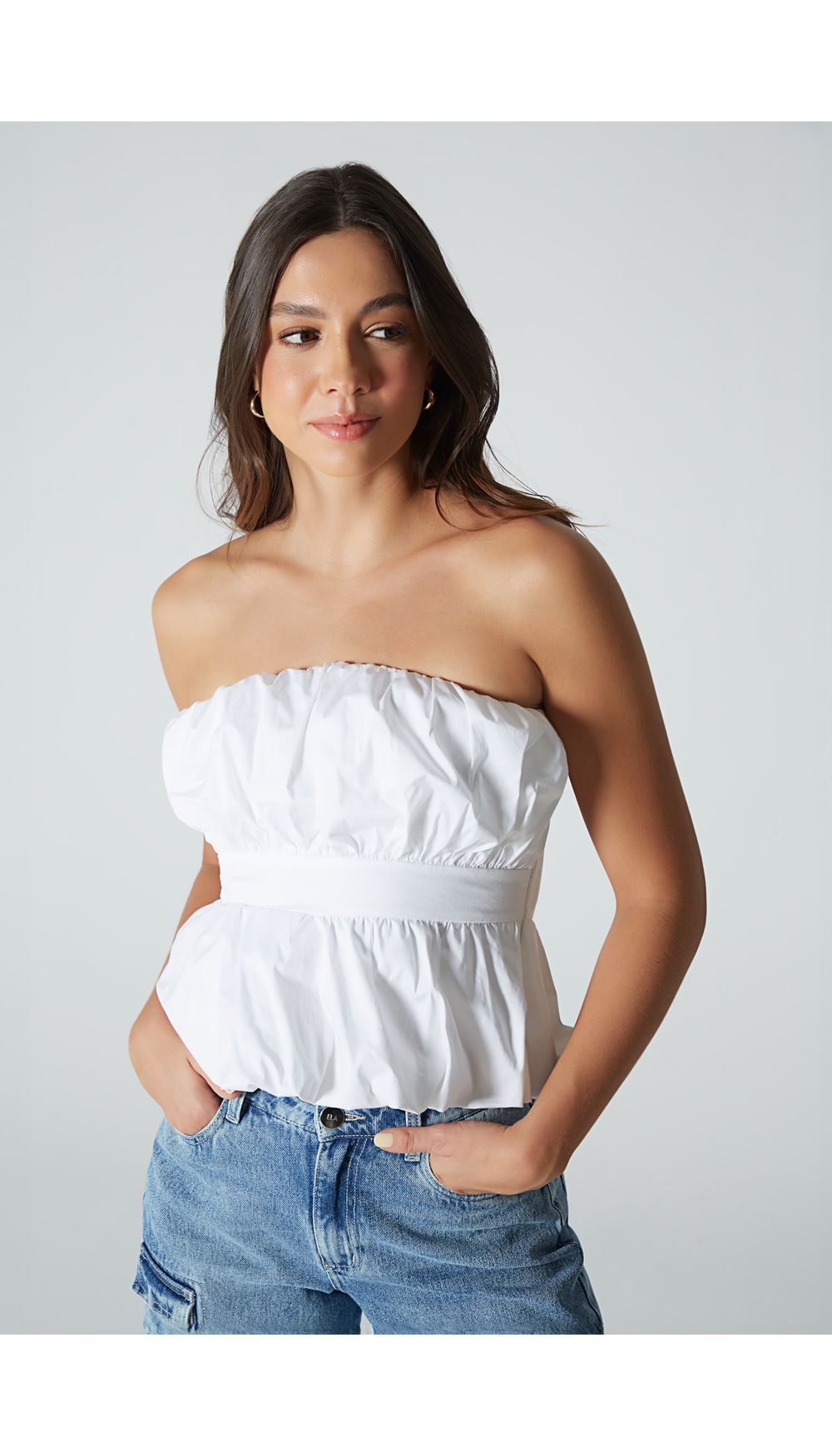 Blusa para mujer strapless