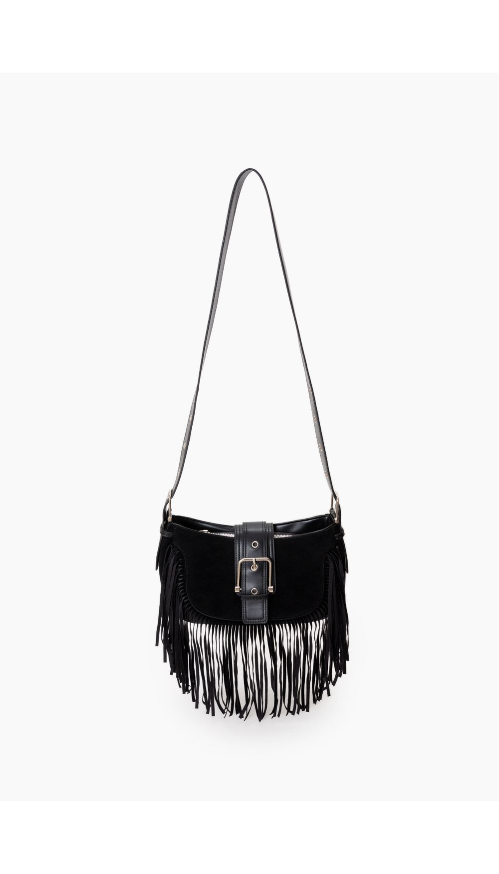 Bolso hombro con flecos
