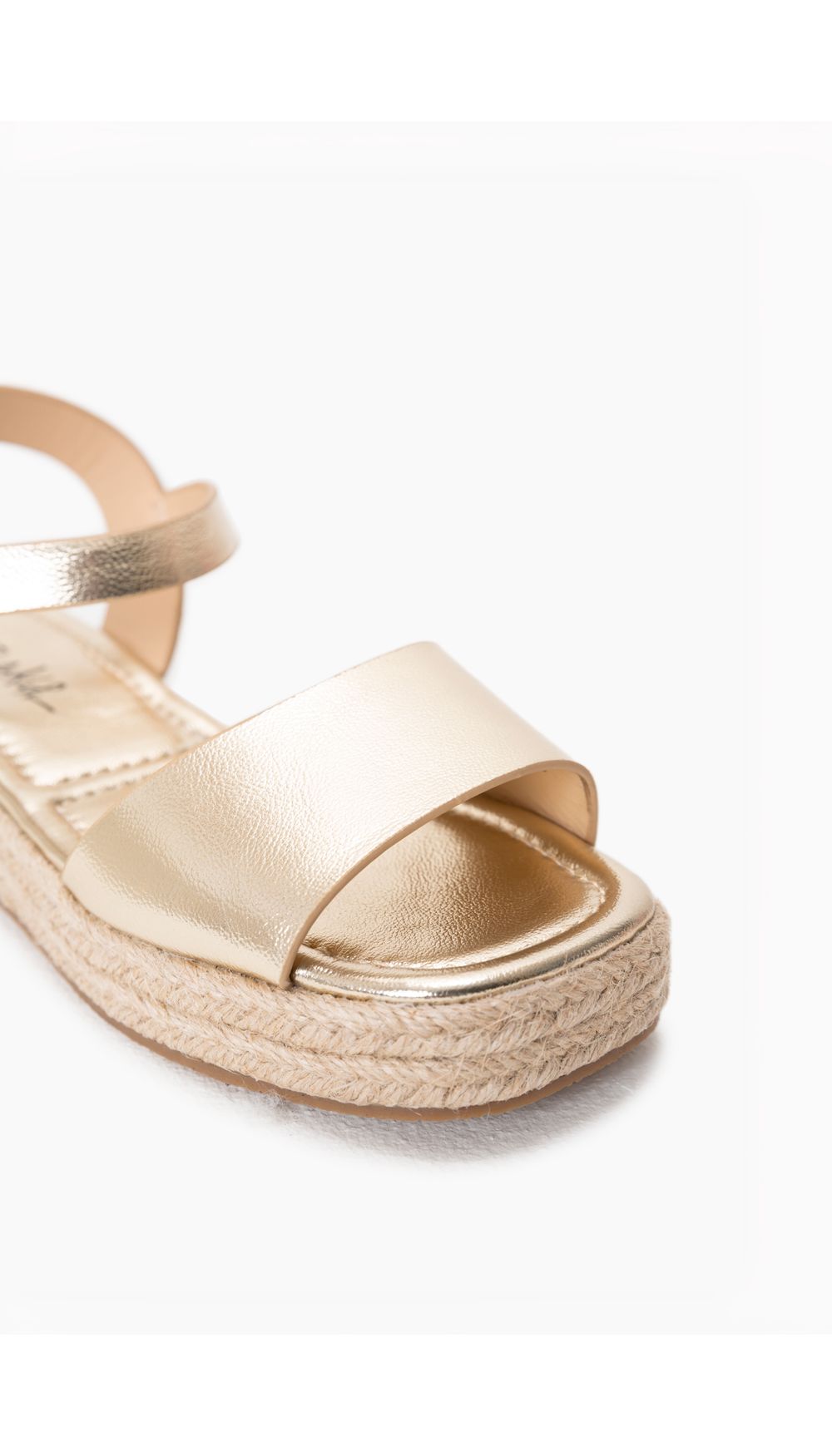 Sandalia plataforma de yute