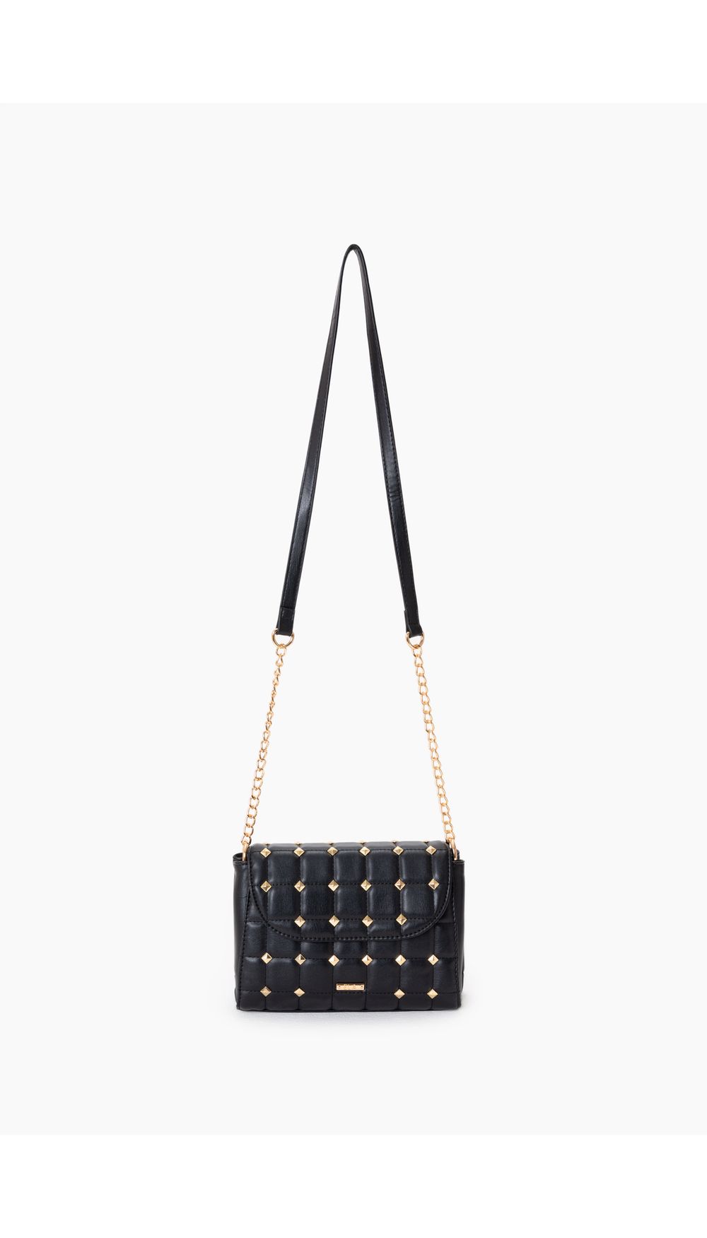 Bolso acolchado con taches