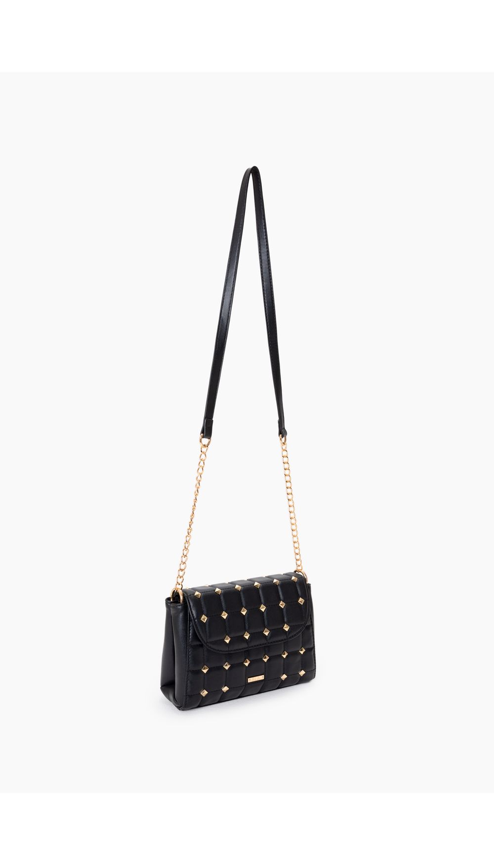 Bolso acolchado con taches