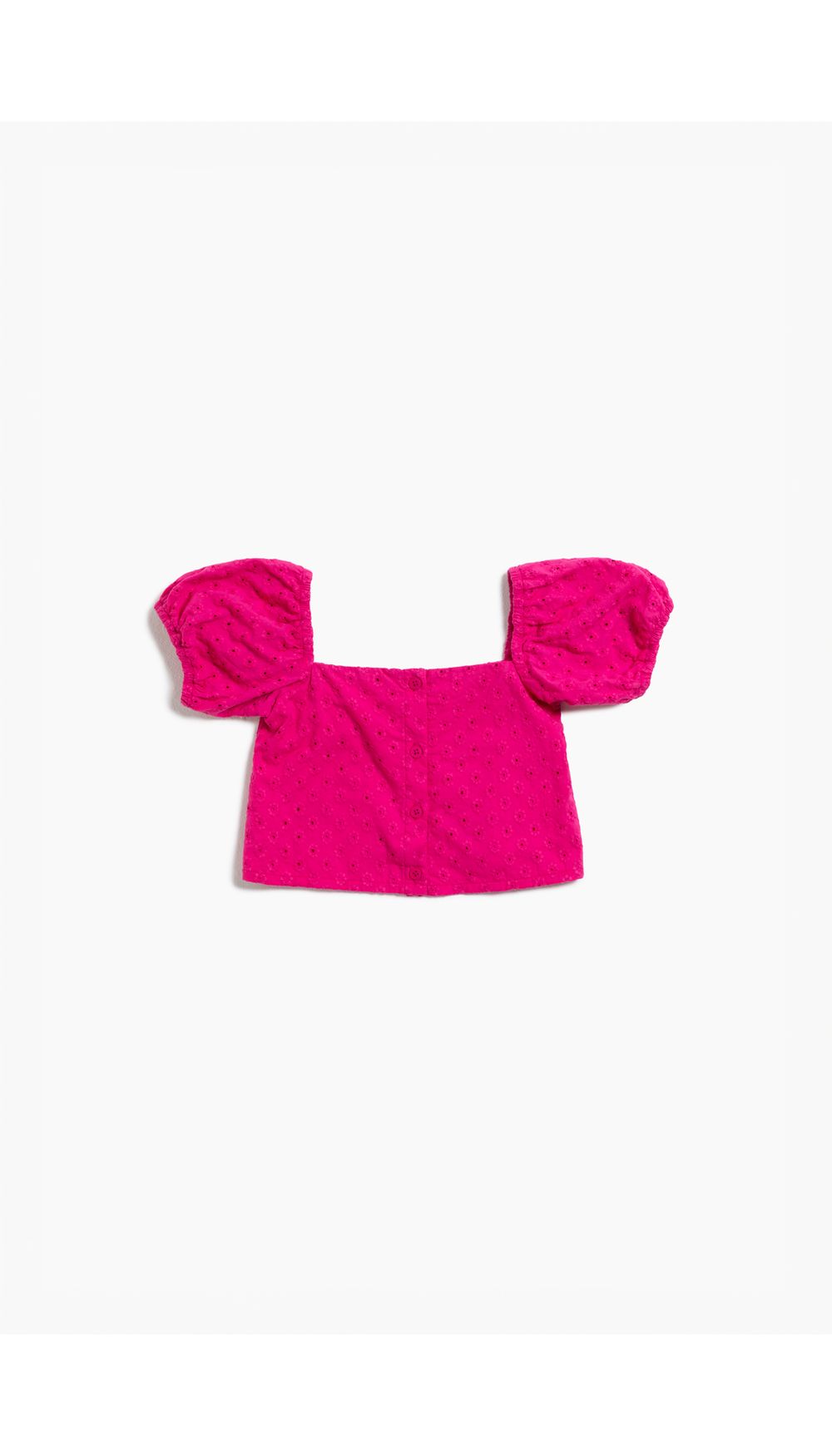 Blusa para niña con mangas globo