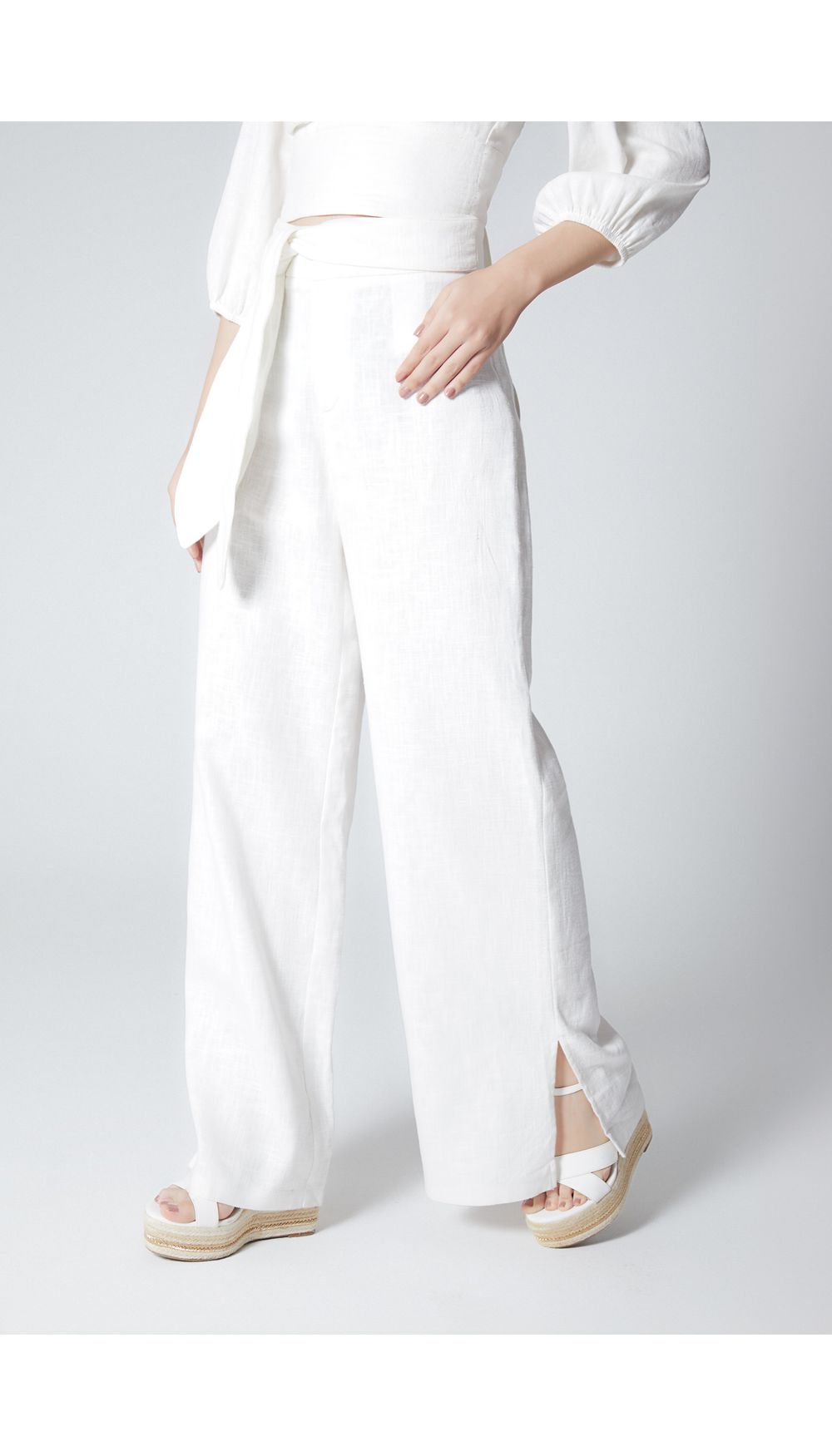 Pantalon palazo para mujer tiro alto