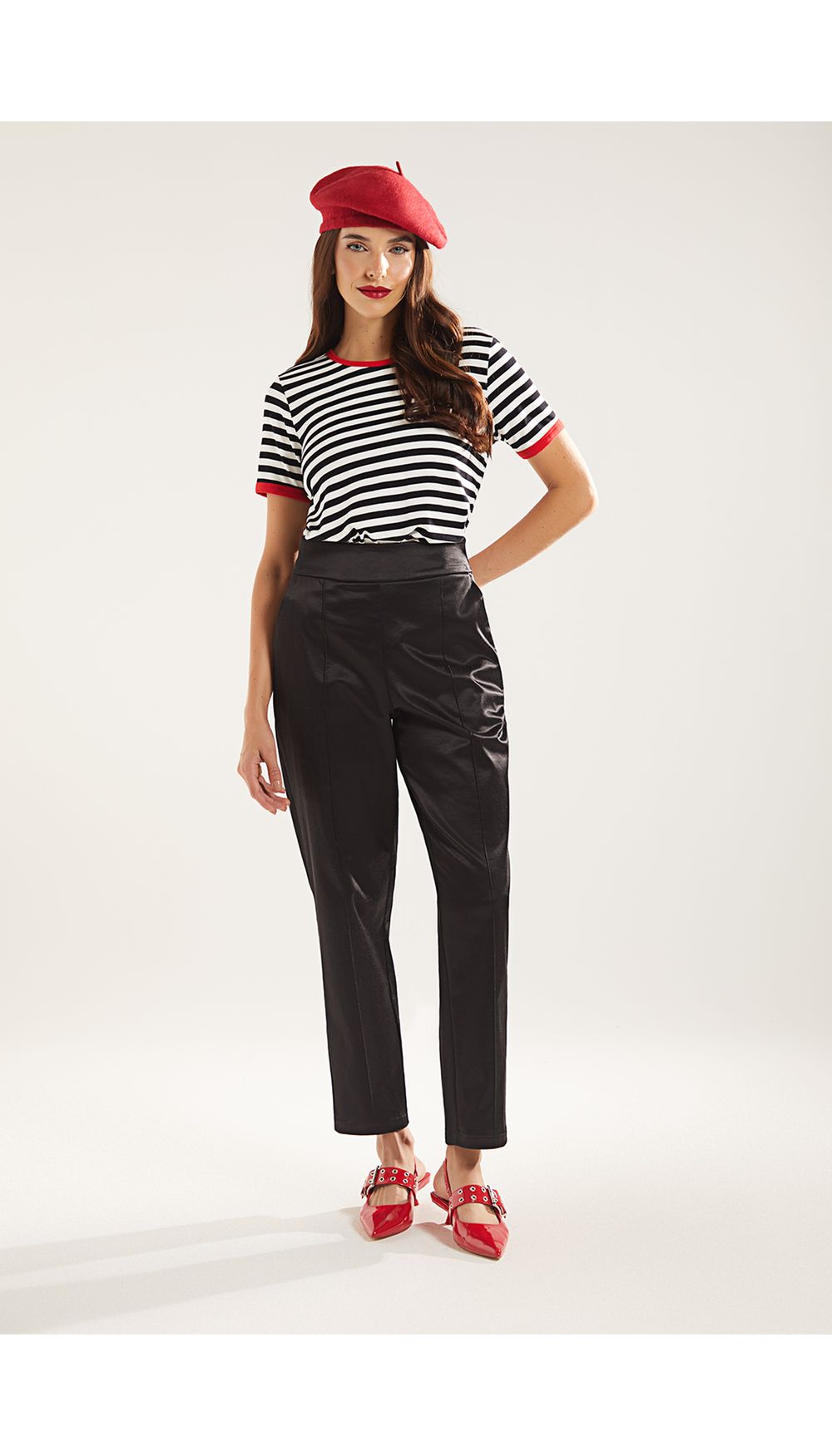 Pantalon slouchy para mujer tiro alto
