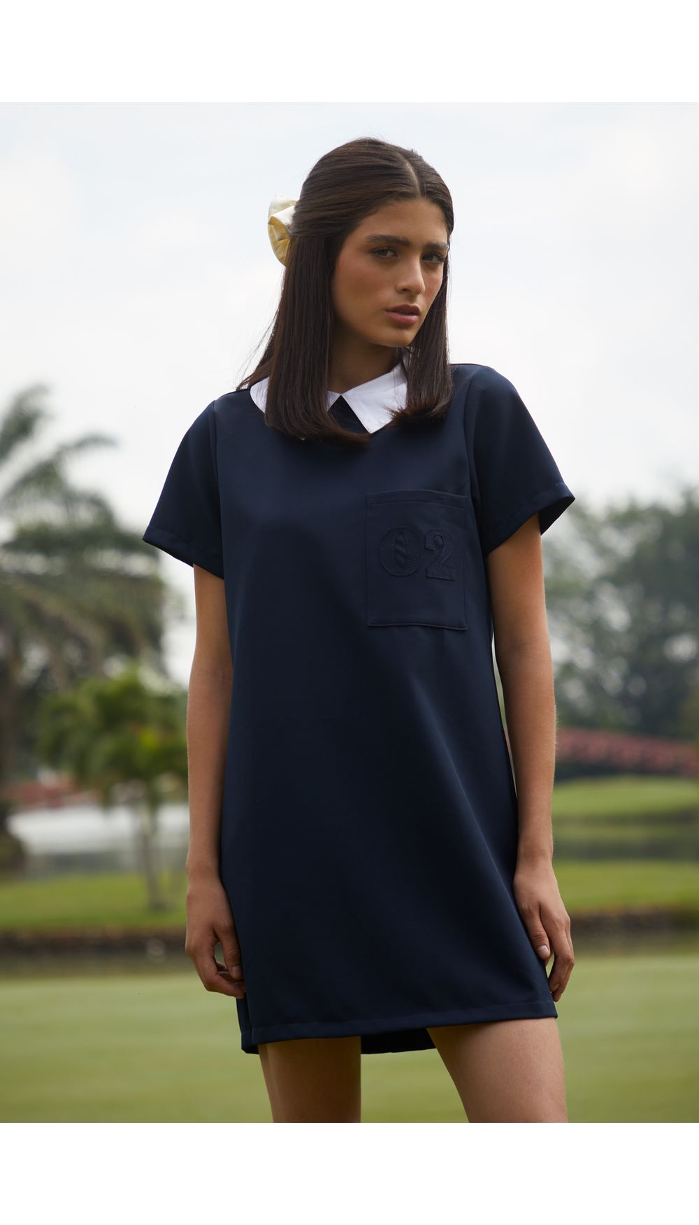 Vestido corto para mujer manga corta