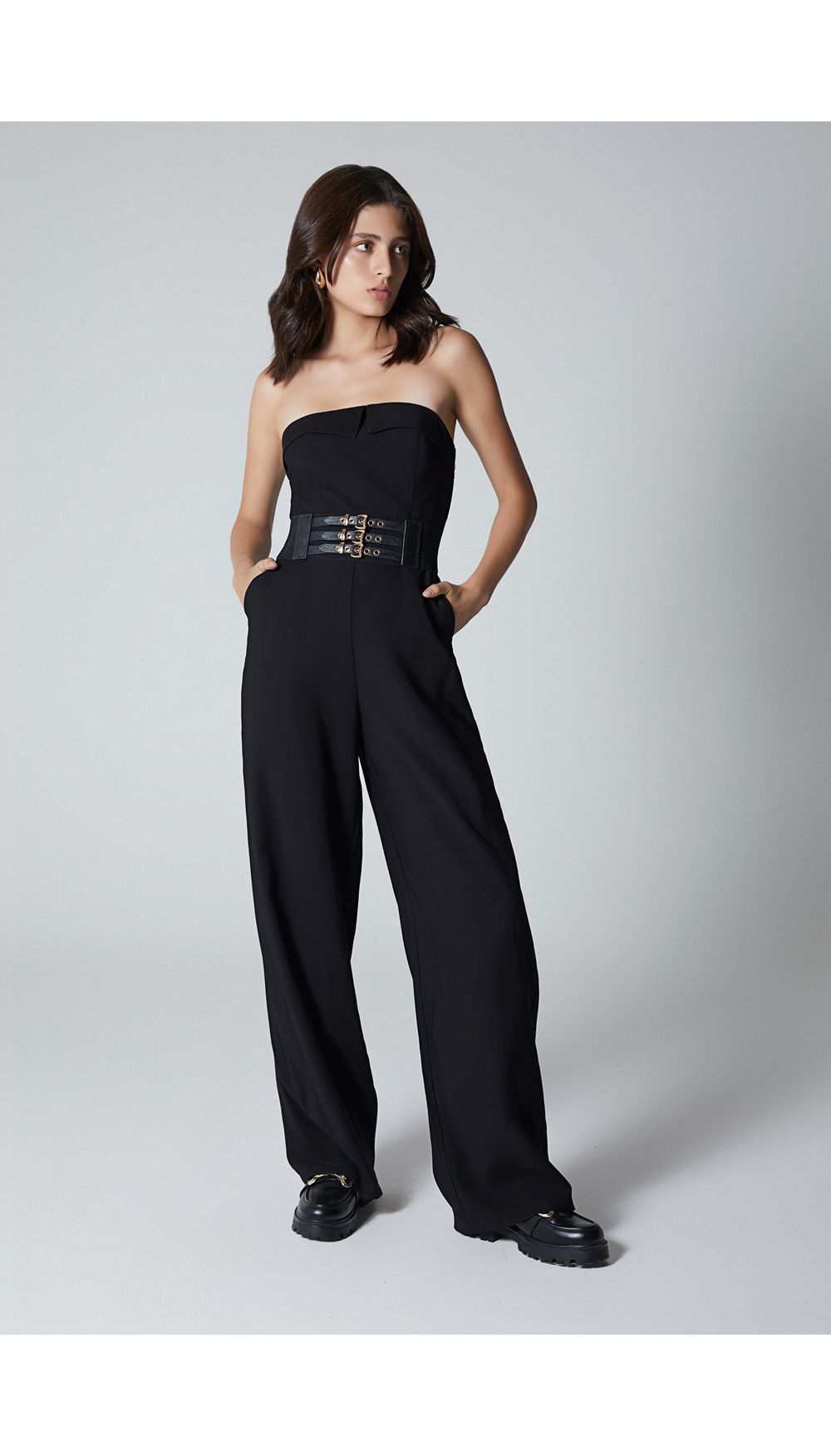 Enterizo pantalon para mujer strapless