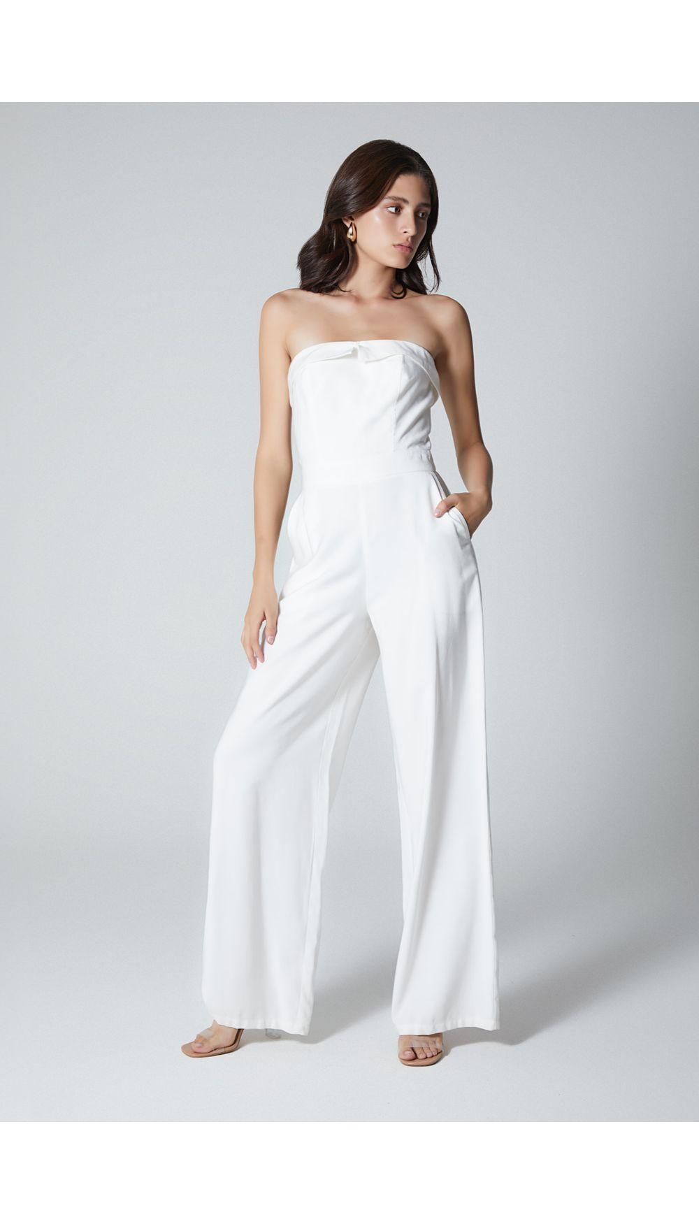 Enterizo pantalon para mujer strapless