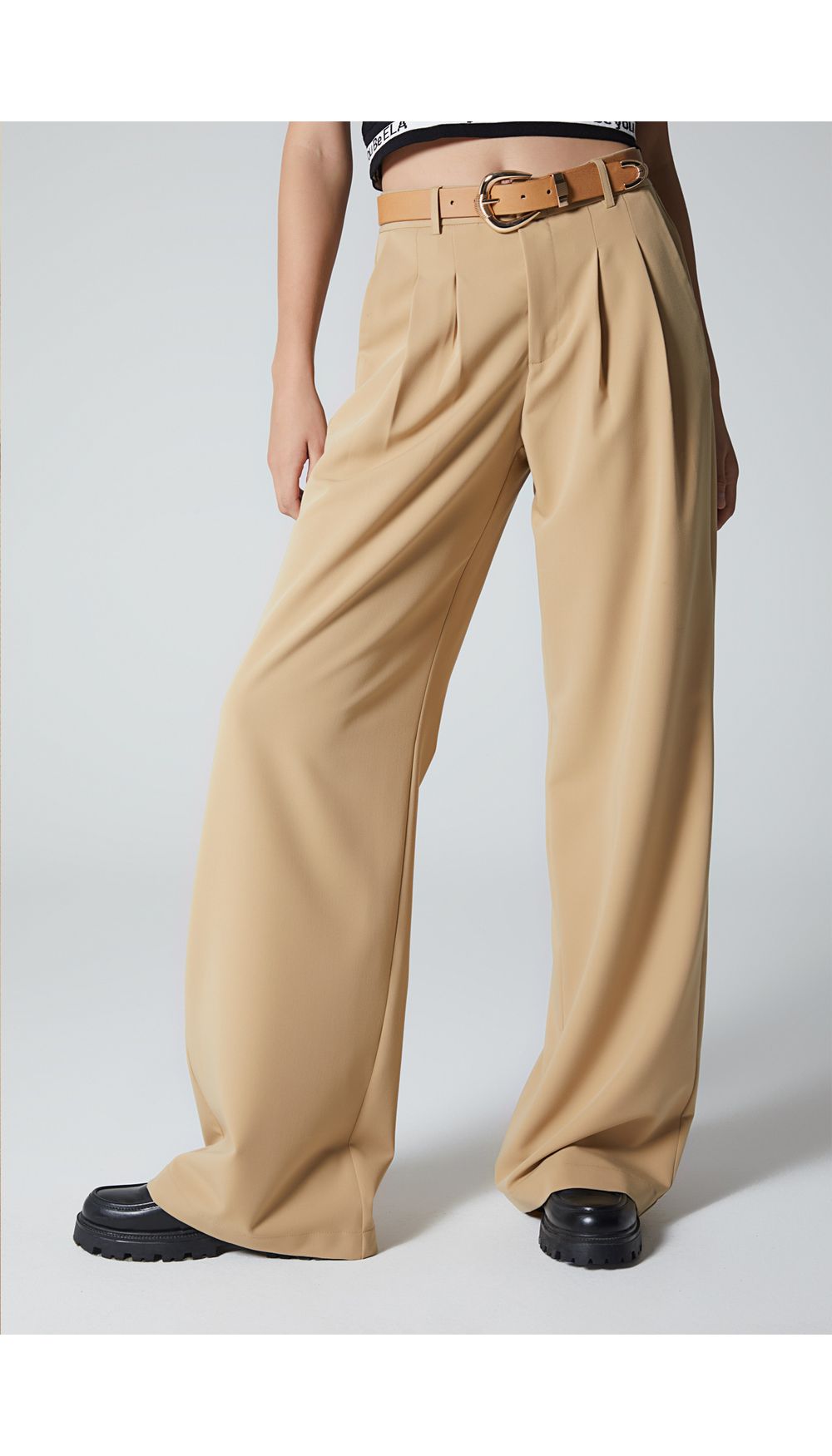 Pantalon  para mujer  tiro alto palazzo